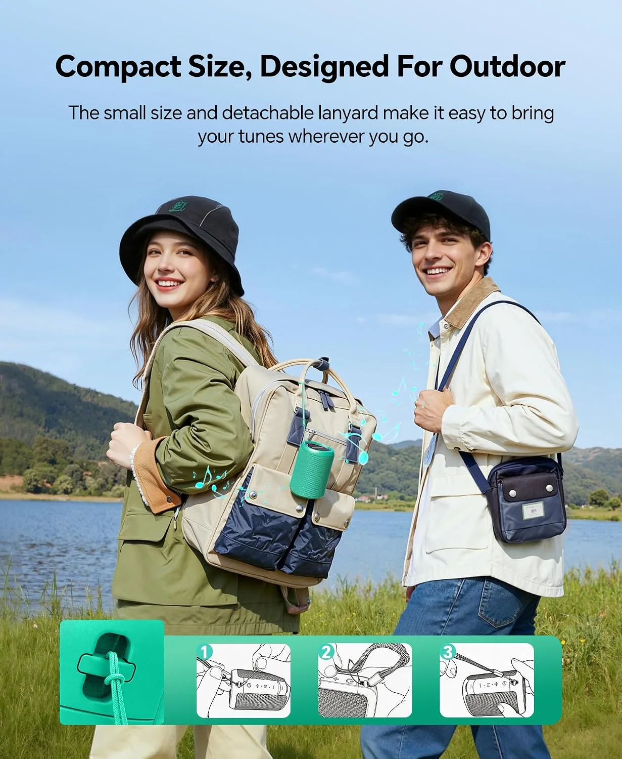 Portable Bluetooth Speaker Gift Ideas: Outdoor Travel Essentials Waterproof