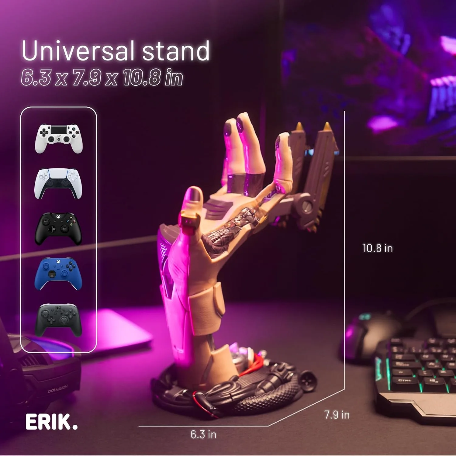Grupo Erik Cyberpunk Gaming Controller Holder | Gaming Equipment