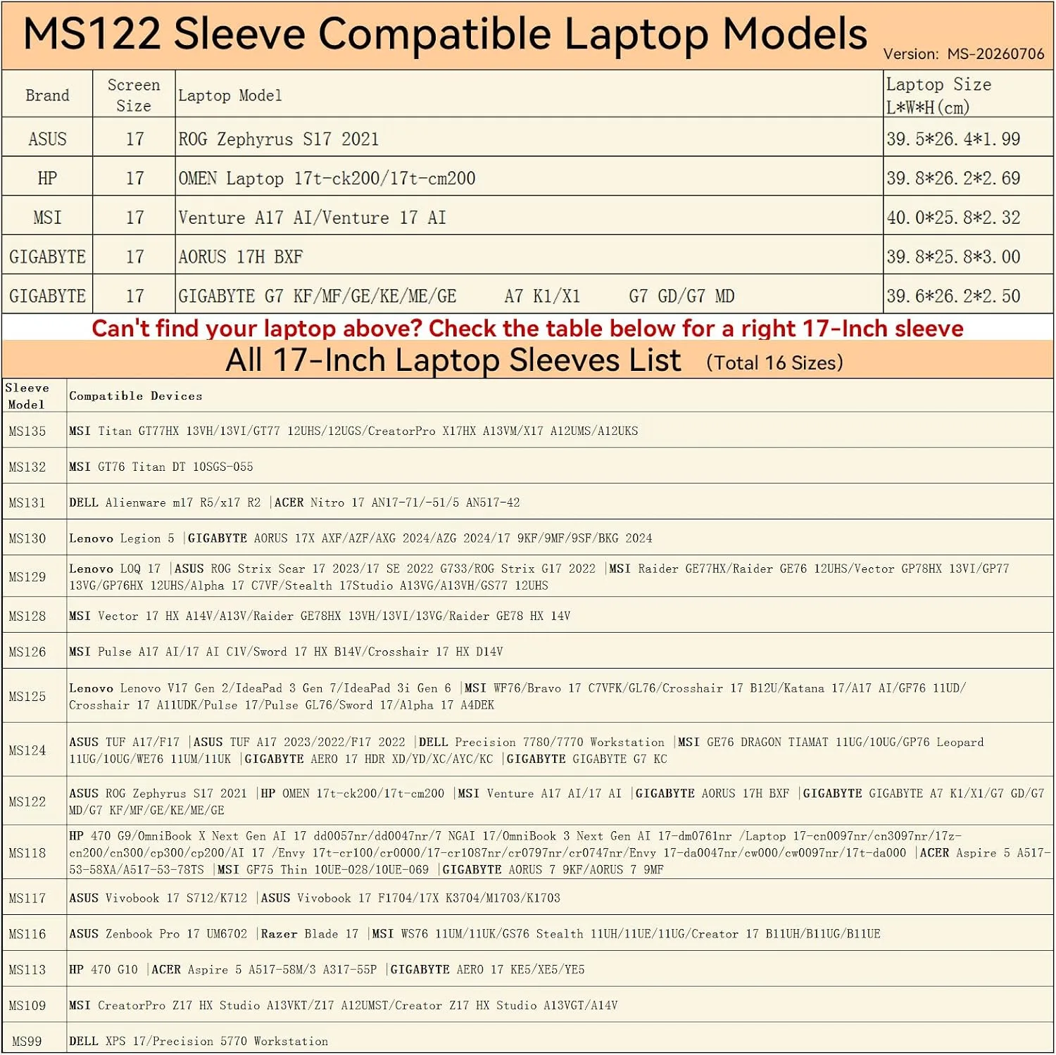 Smatree MS122 Hard Protective 17 inch Laptop Sleeve Case for HP/ASUS/MSI