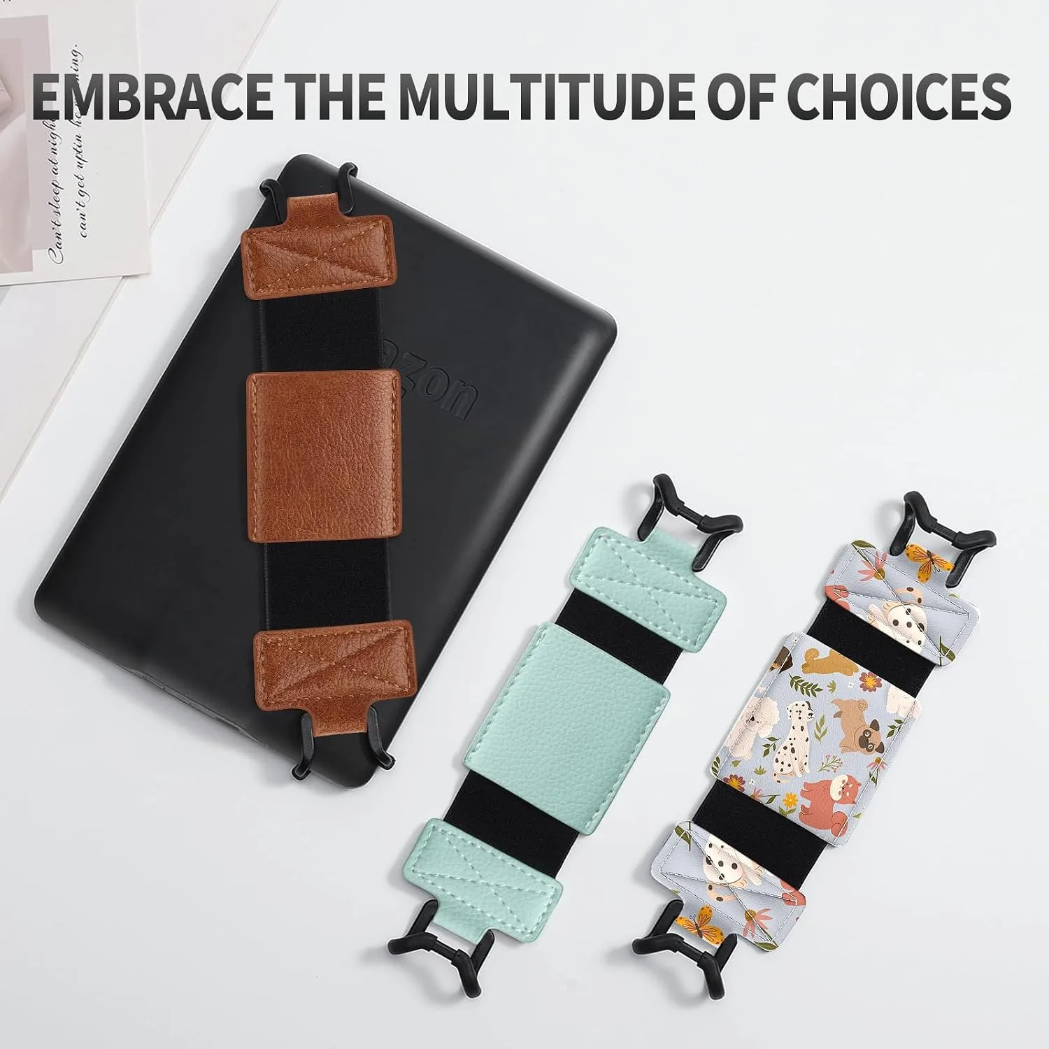 MoKo Soft Hand Strap for 6-8" eReaders Tablet, YT-Brown