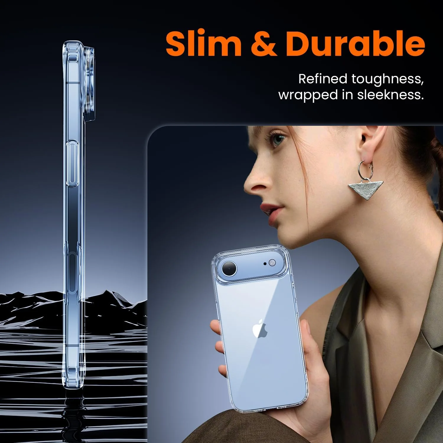toushion 3 in 1 for iPhone Air Case Transparent