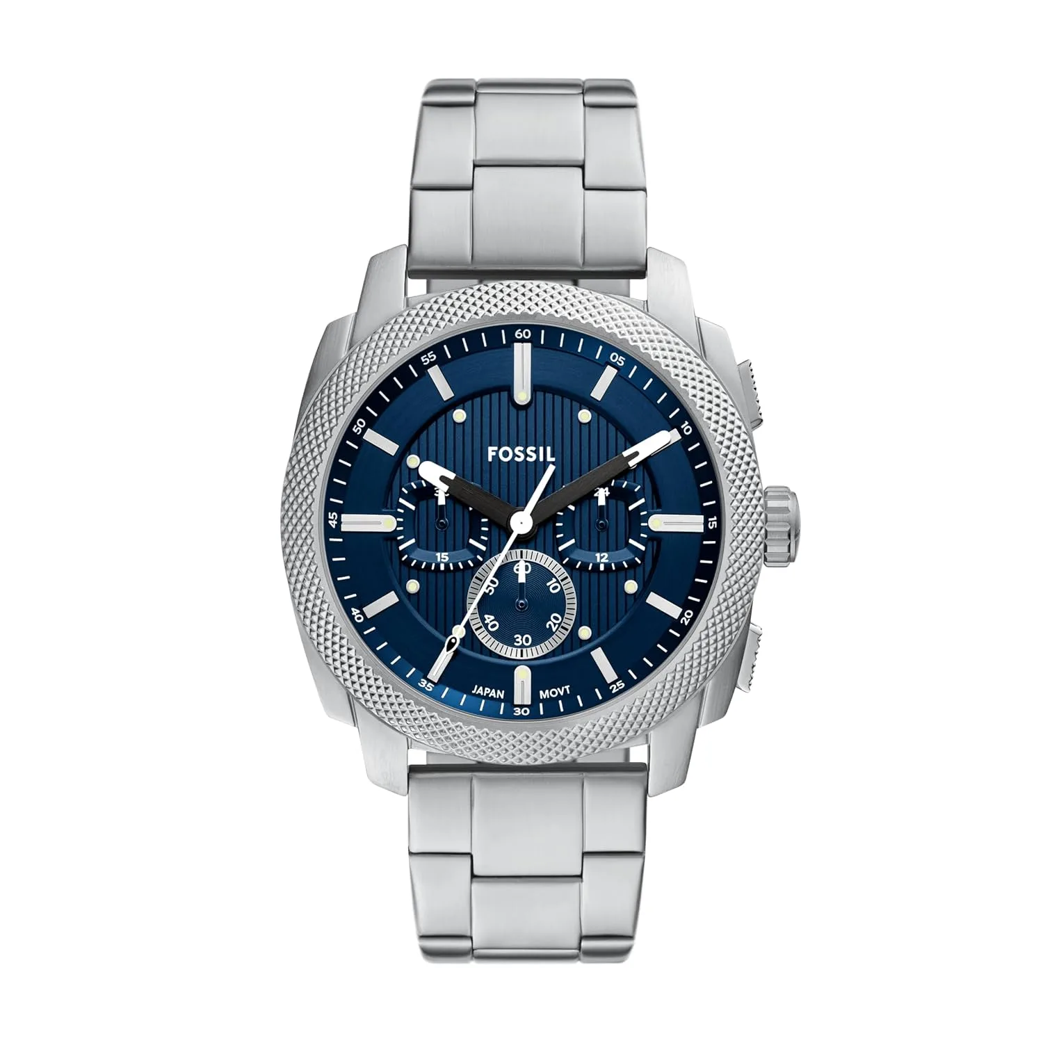 Fossil Men's Watch, Machine Stainless Steel Chronograph Watch for Men
