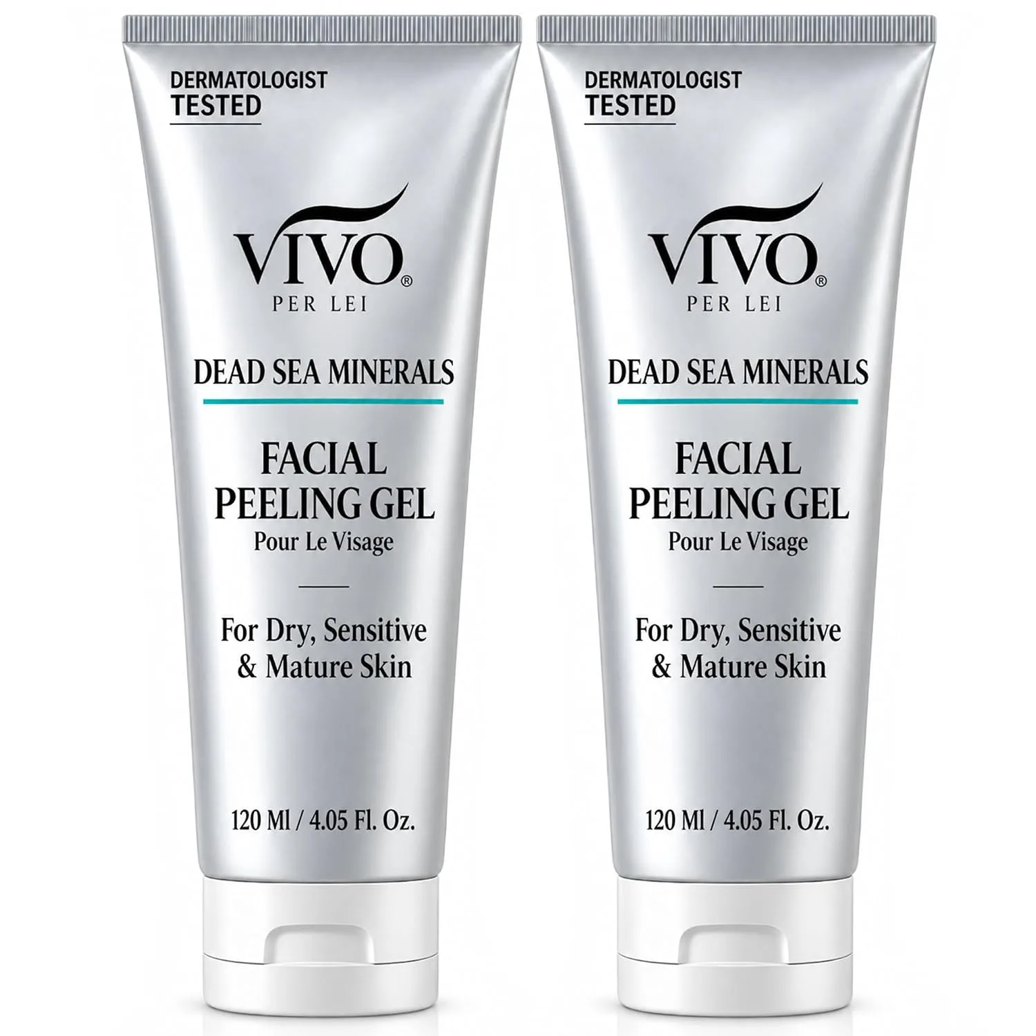 Vivo Per Lei Facial Peeling Gel - Exfoliates Dead Skin - Gentle - 4.05 Oz