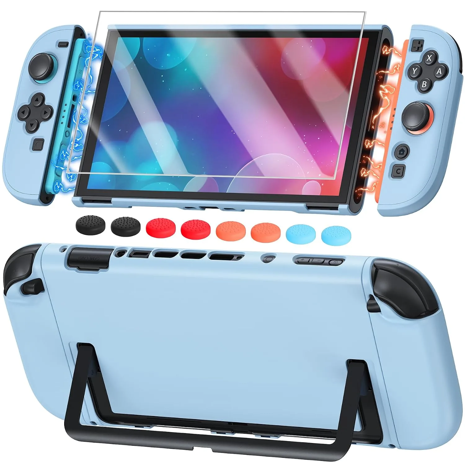 Switch 2 Cover Case&Screen Protector, FYOUNG Dockable Shell for Nintendo 2