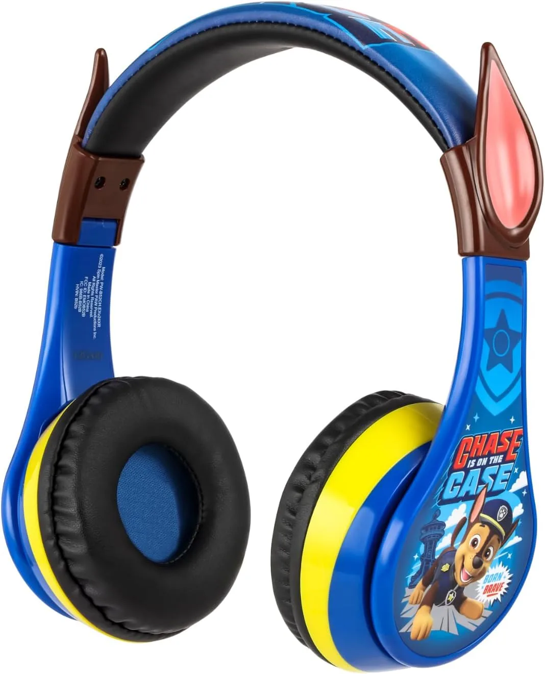 EKIDS - PAW Patrol Chase Bluetooth Headphones for Kids, Wireless Headphones for SC