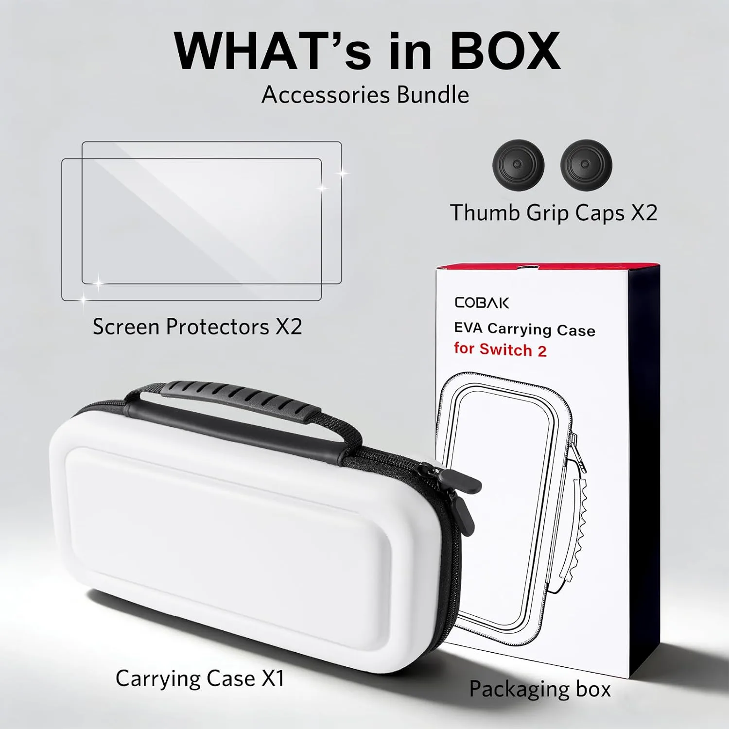 CoBak Large Capacity Carrying Case for Nintendo Switch 2 (2025)