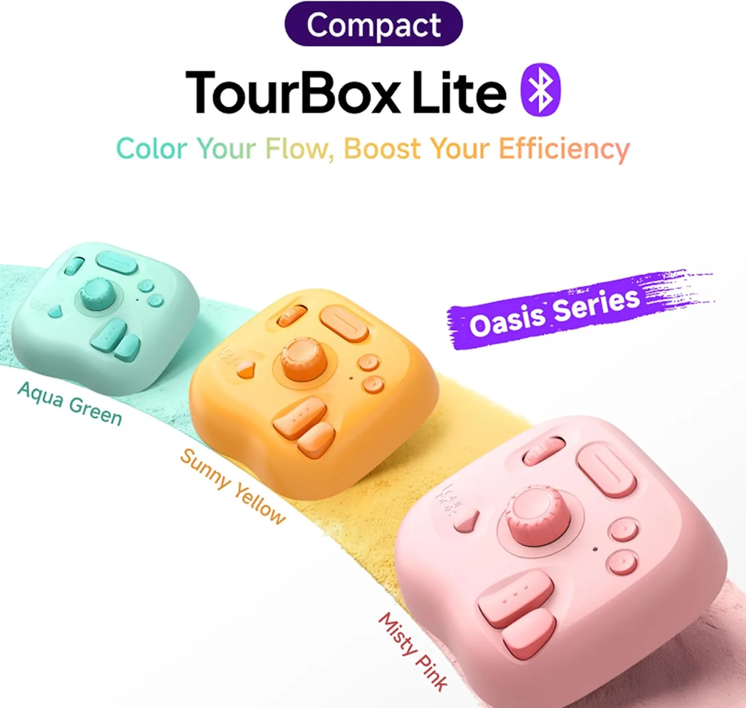 TourBox Lite Bluetooth Creative Controller, Custom Control, Wireless, Green