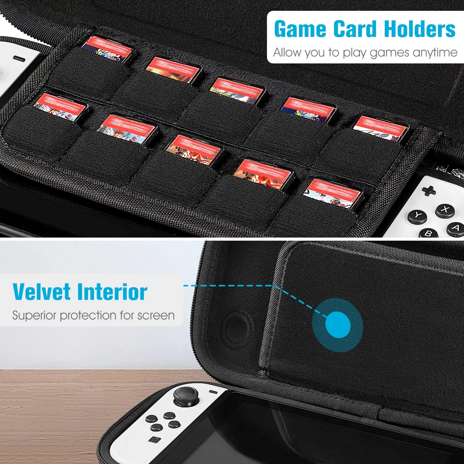 FINTIE Slim Carrying Case for Nintendo Switch / Switch OLED Model (2021)