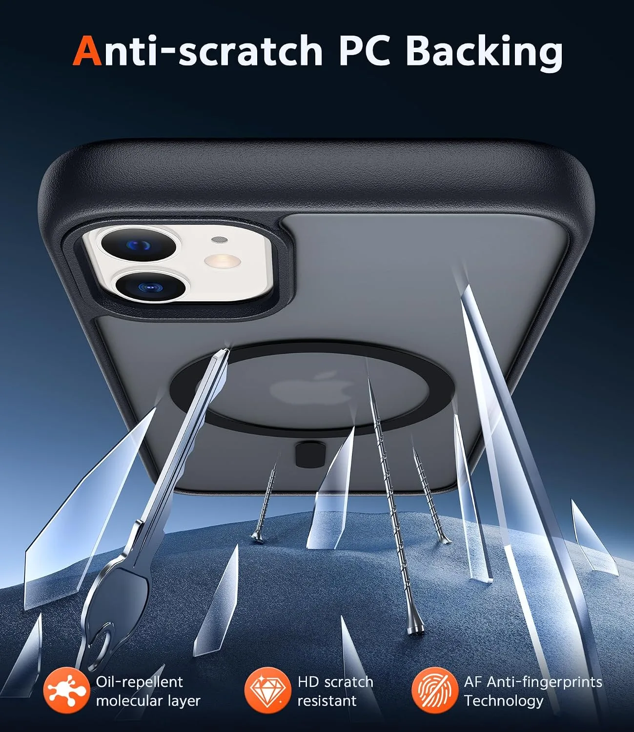FNTCASE for iPhone 11 Case Clear Compatible with Magsafe Anti Yellowing