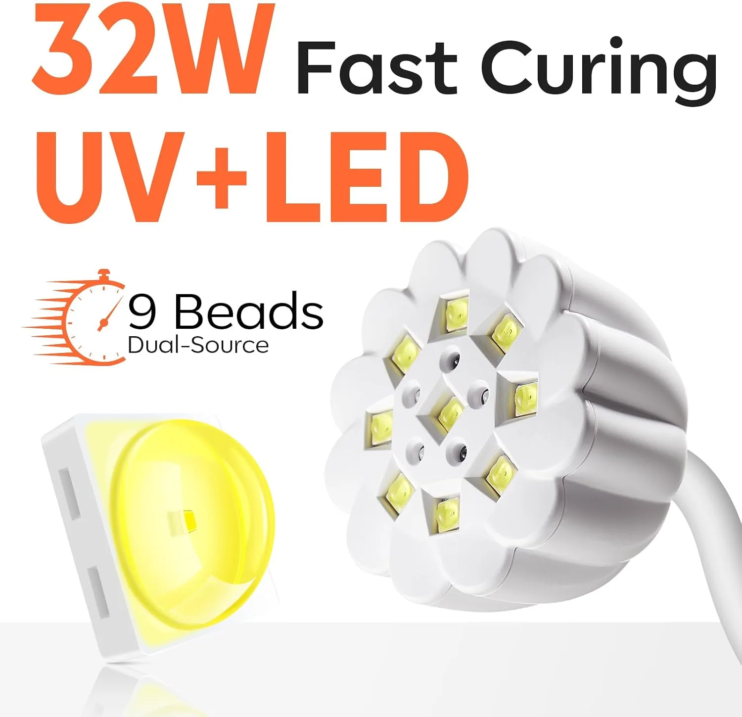 modelones Cordless UV Nail Lamp Mini Led Light Gel Polish Fake Nails Fast