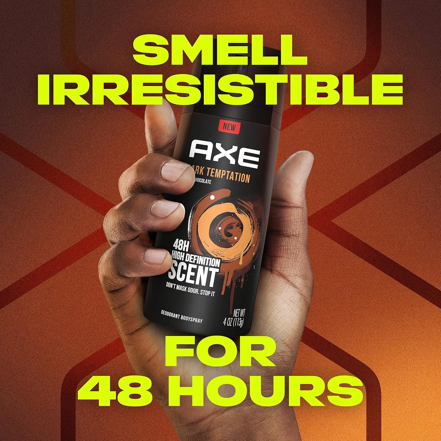 AXE Body Spray for Men, Dark Temptation 4 oz, Twin Pack