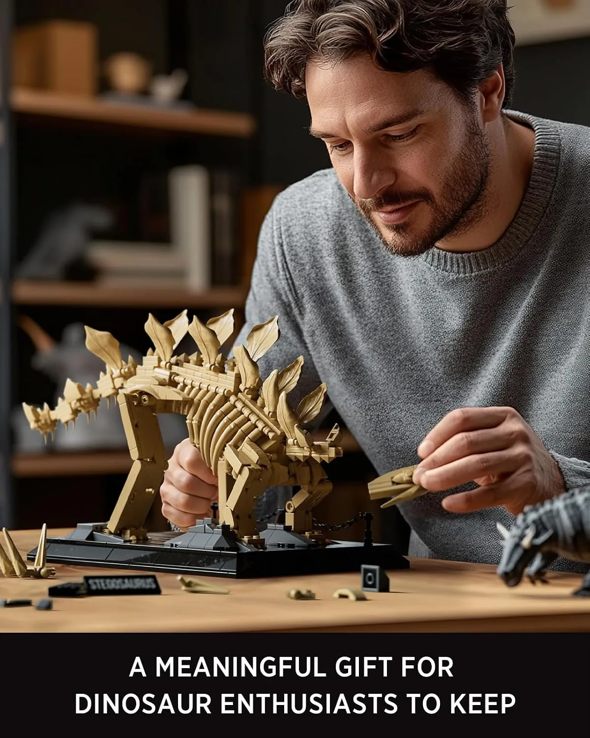 Nifeliz Stegosaurus Dinosaur Fossil Building Set, NF10353