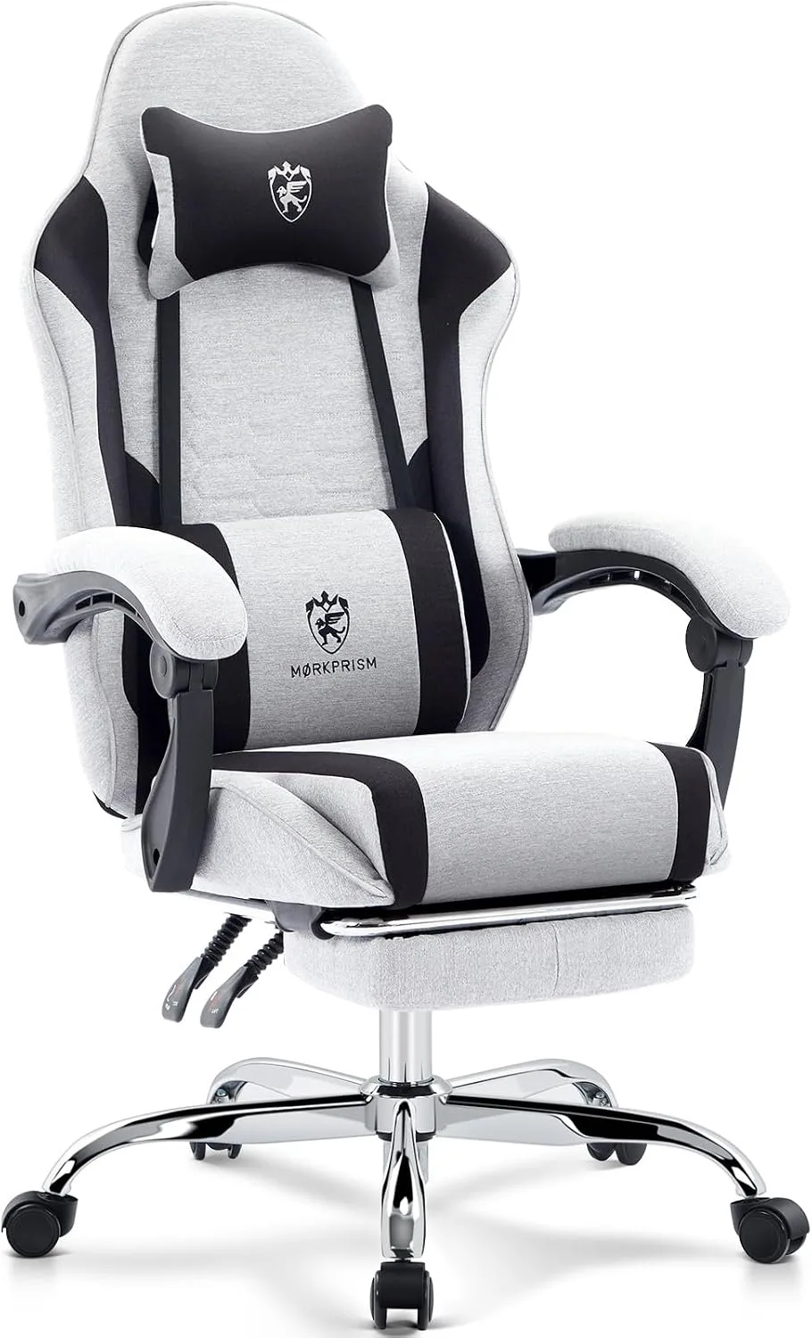 Gaming Chair,Office Chair with Massage,Gel Pad,Grey Black