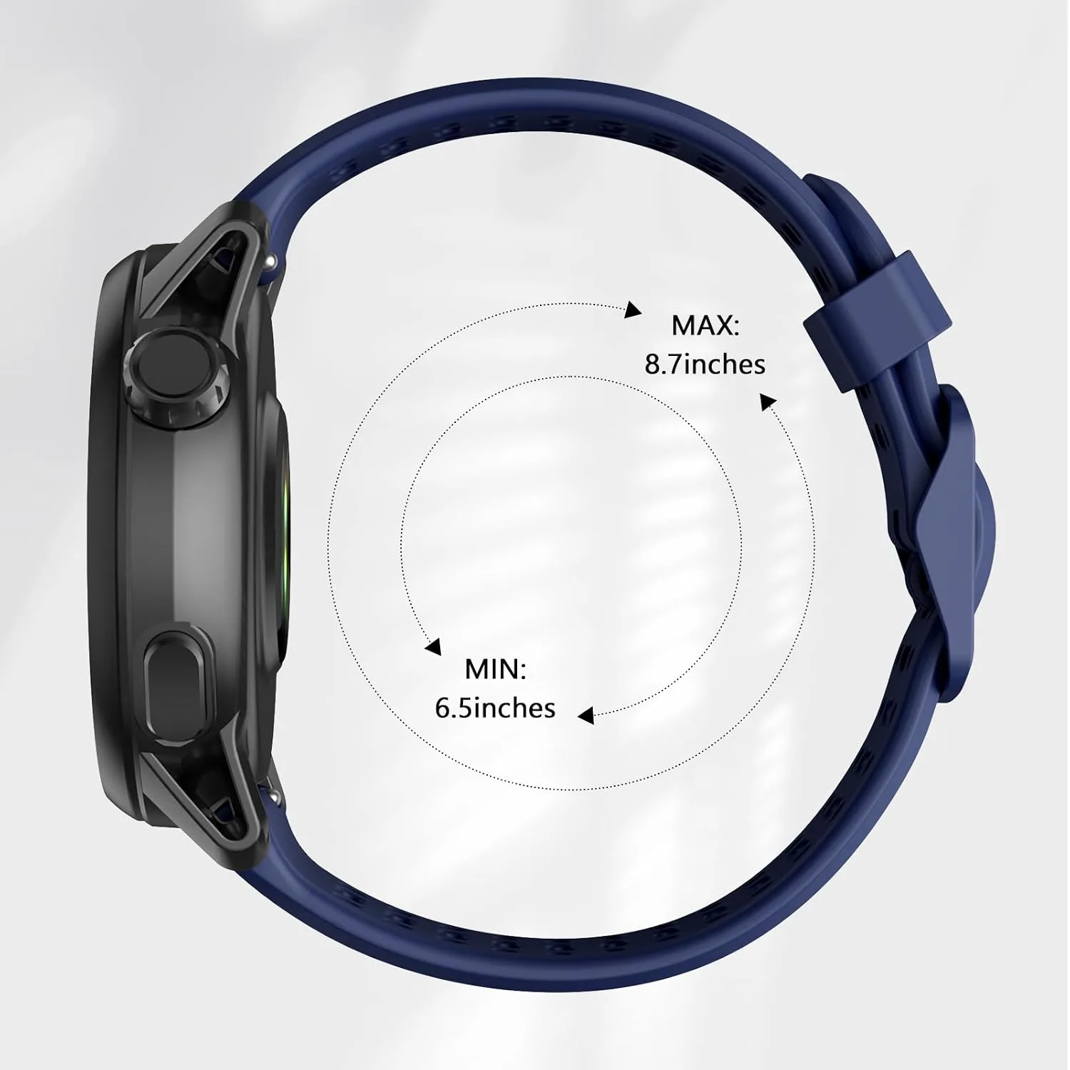 Compatible with COROS Pace 3 Watch Band, 22mm Quick Release Sports Silicone Watch Band Breathable Wristband Strap Women Men Strap for COROS APEX 2 Pro/APEX 46mm/APEX Pro
