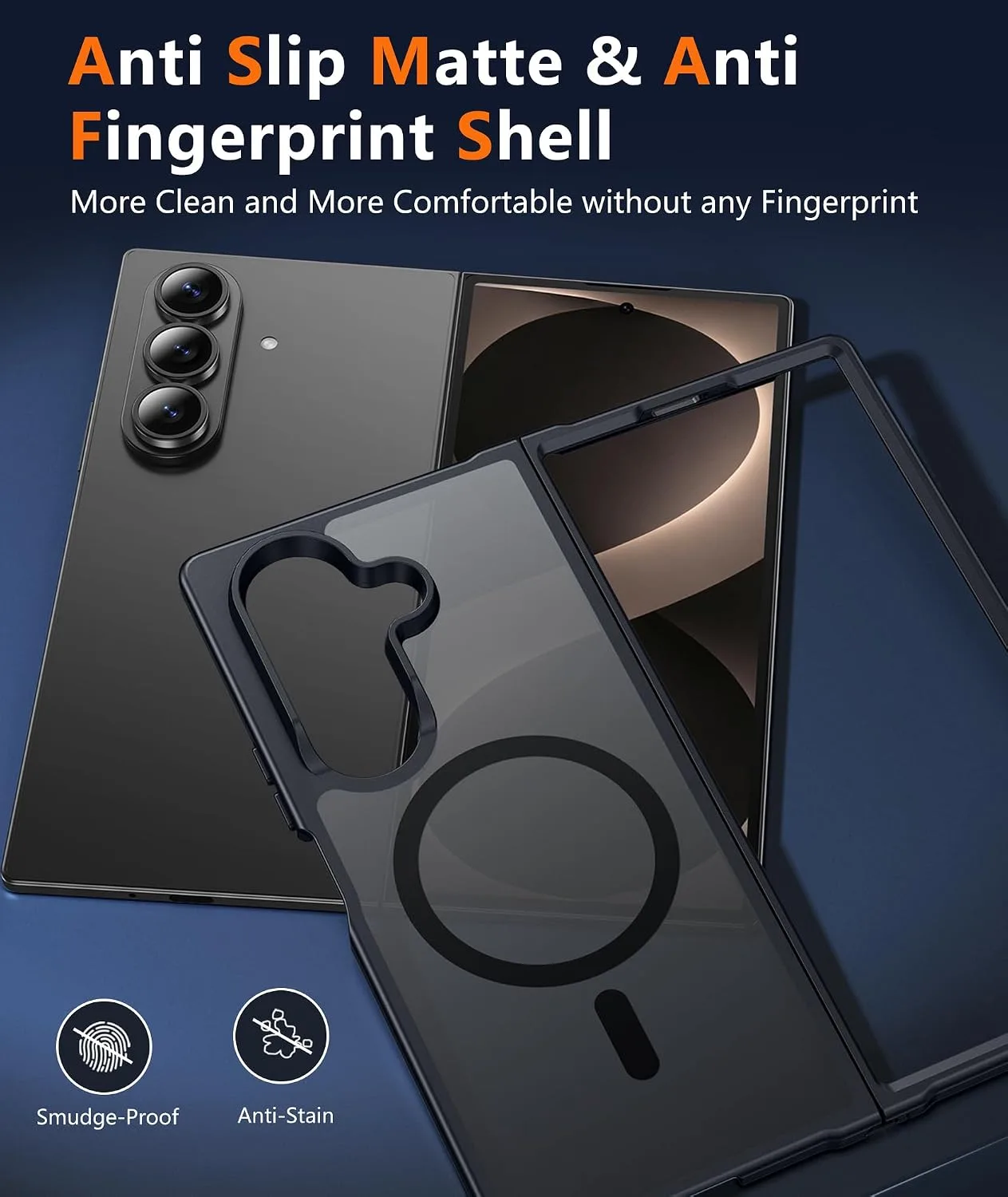 FNTCASE for Samsung Galaxy Z-Fold-8-Ultra Case Samsung Z Fold 7 Matte Case