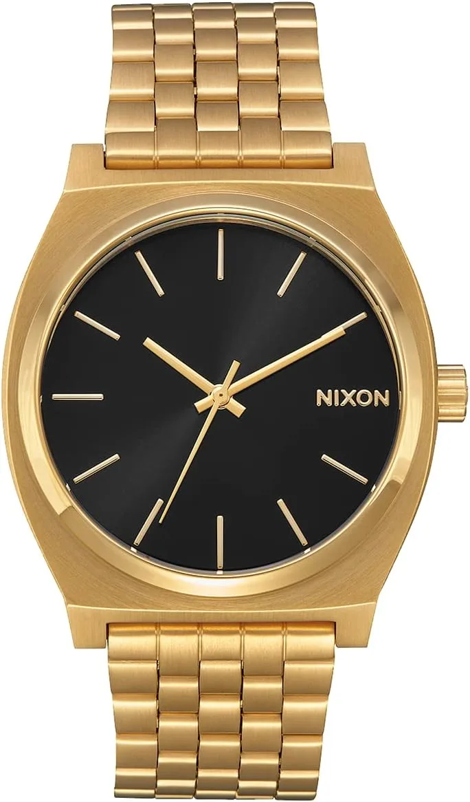 NIXON Time Teller A045 - 100m Water Resistant Men's Analog Fashion Watch (37mm Watch Face, 19.5mm-18mm Stainless Steel Band)