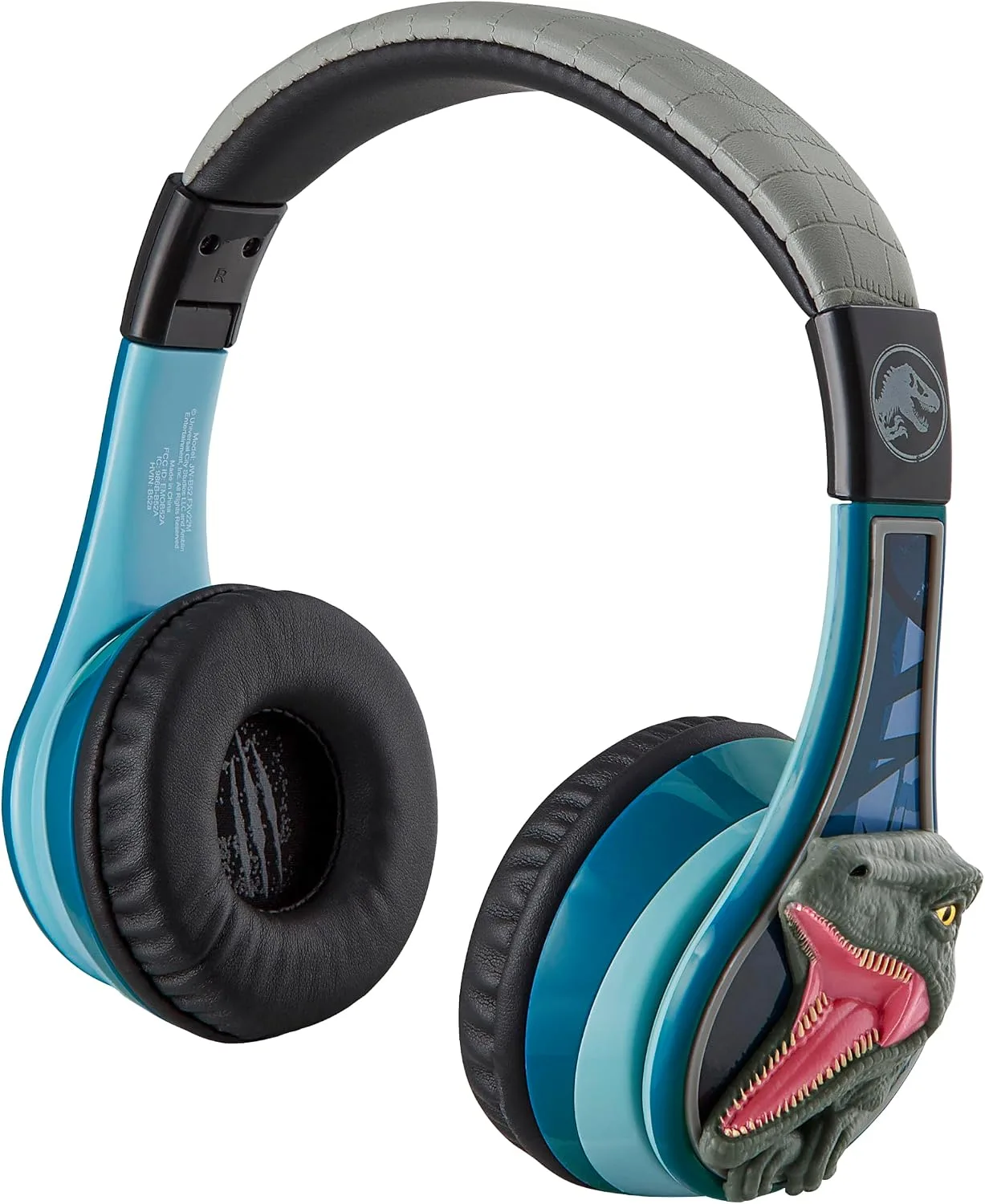 Jurassic World Bluetooth Headphones for Kids, Volume Reduced Wireless Headphones