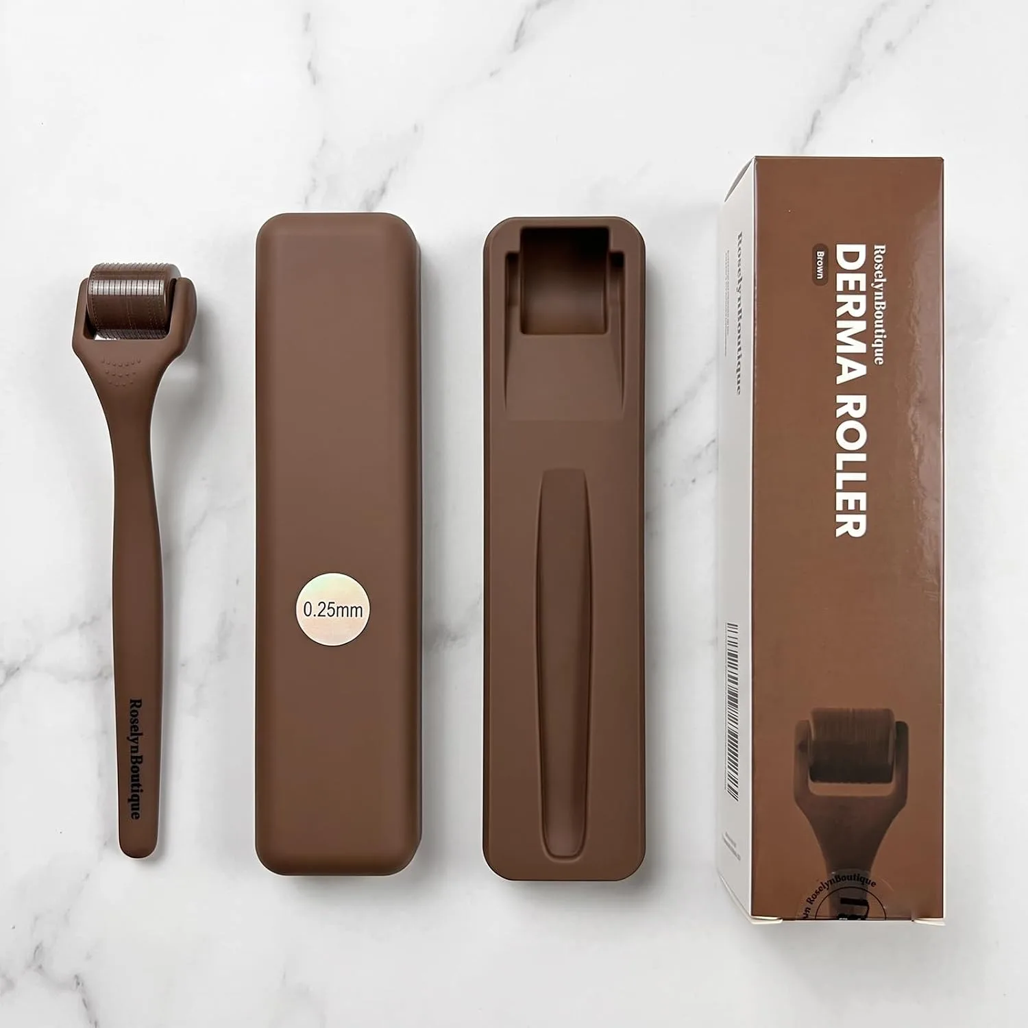 ROSELYNBOUTIQUE Derma Roller - Brown Design 0.25mm 192 Individual