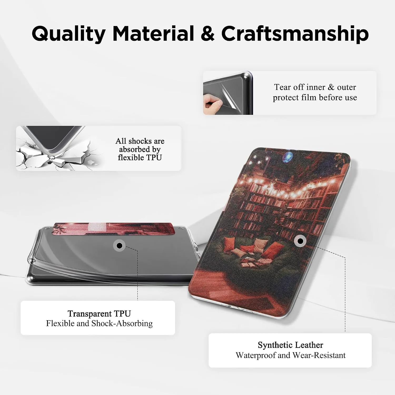 SESENSE Magnetic Case for 7'' Kindle Paperwhite 12th Gen 2024 & Colorsoft
