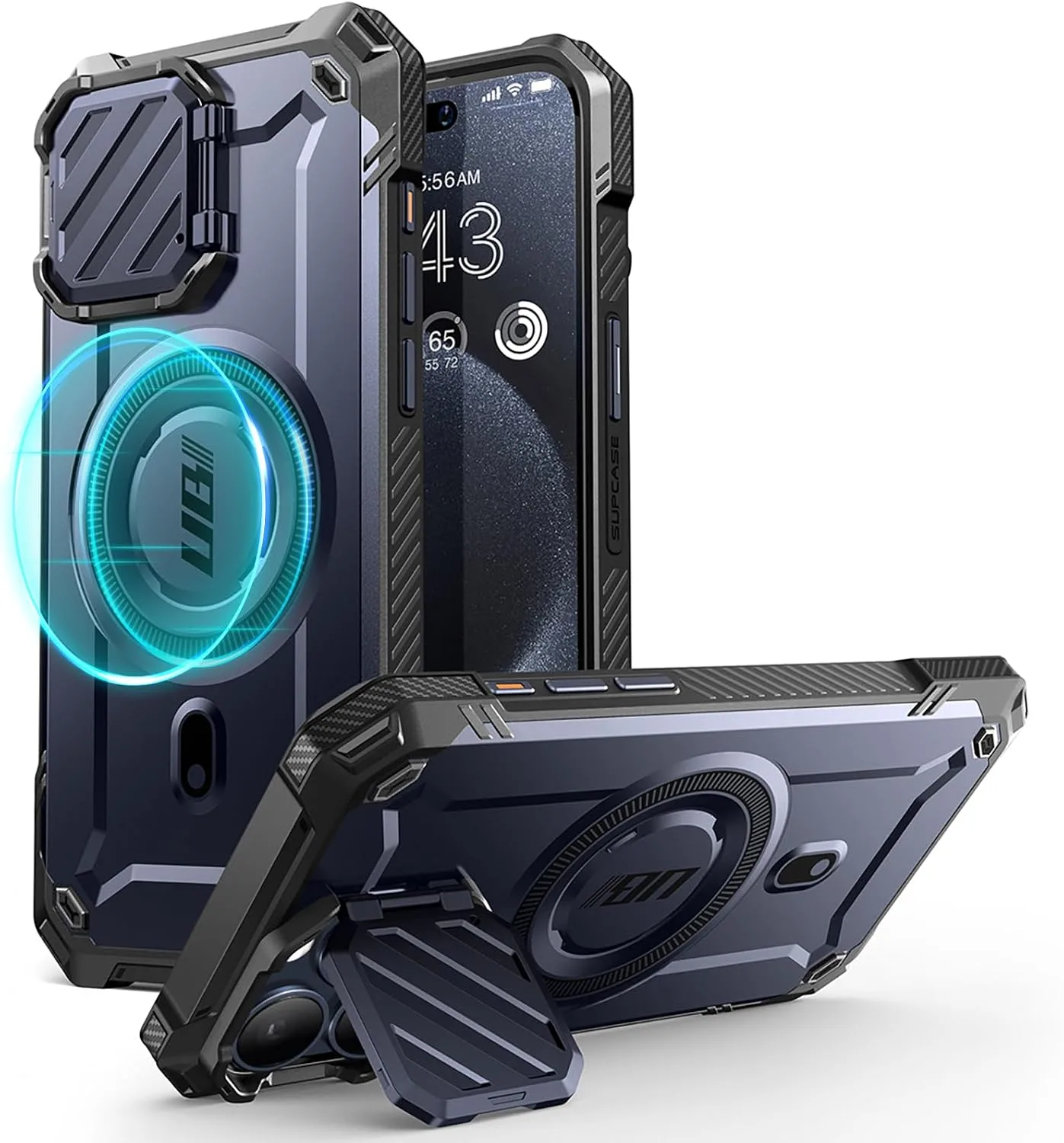 SUPCASE for iPhone 15 Pro Max Case (6.7 inch) with Camera Cover Stand