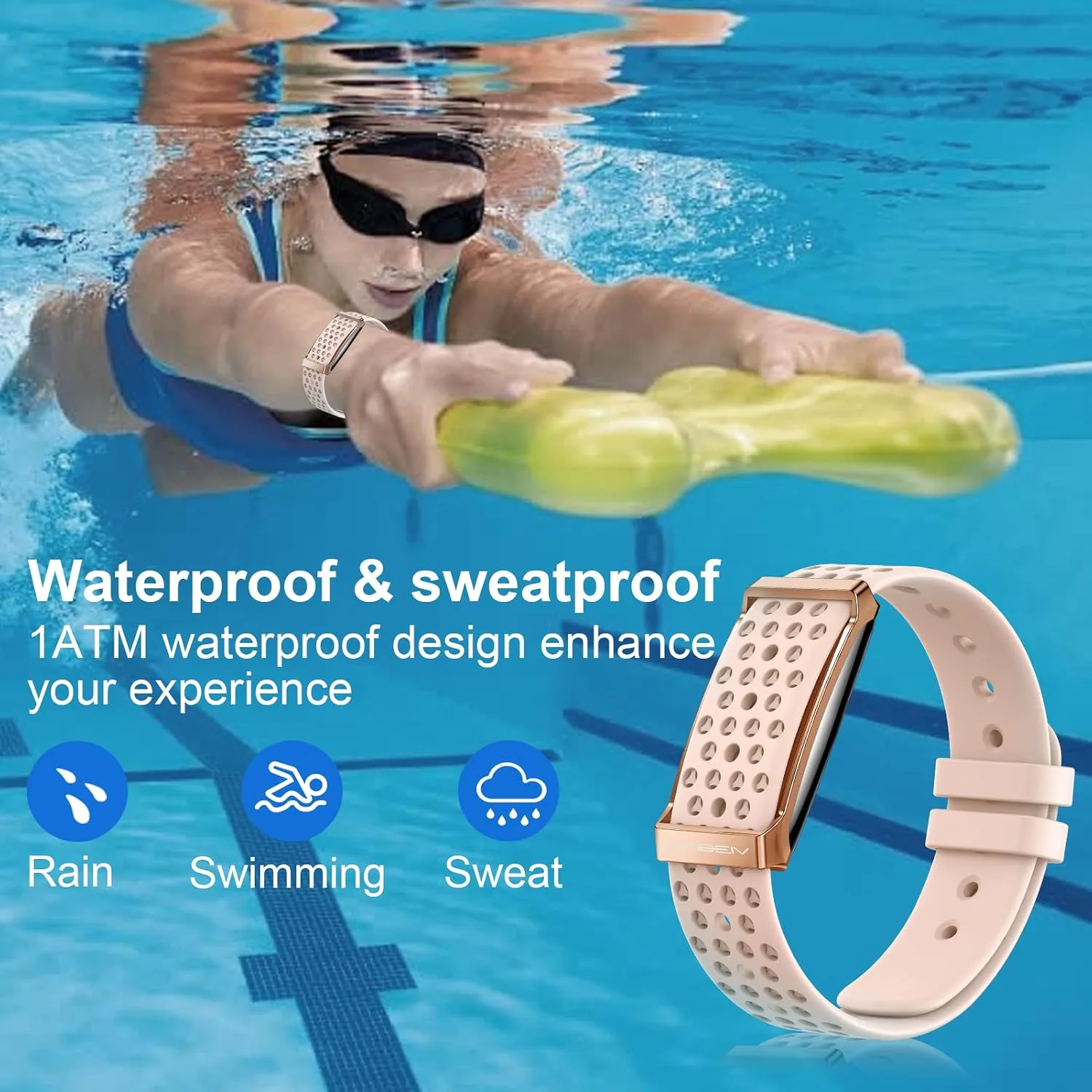 Fitness Smart Bracelet for Women Men, Activity Health Tracker, Smart Band