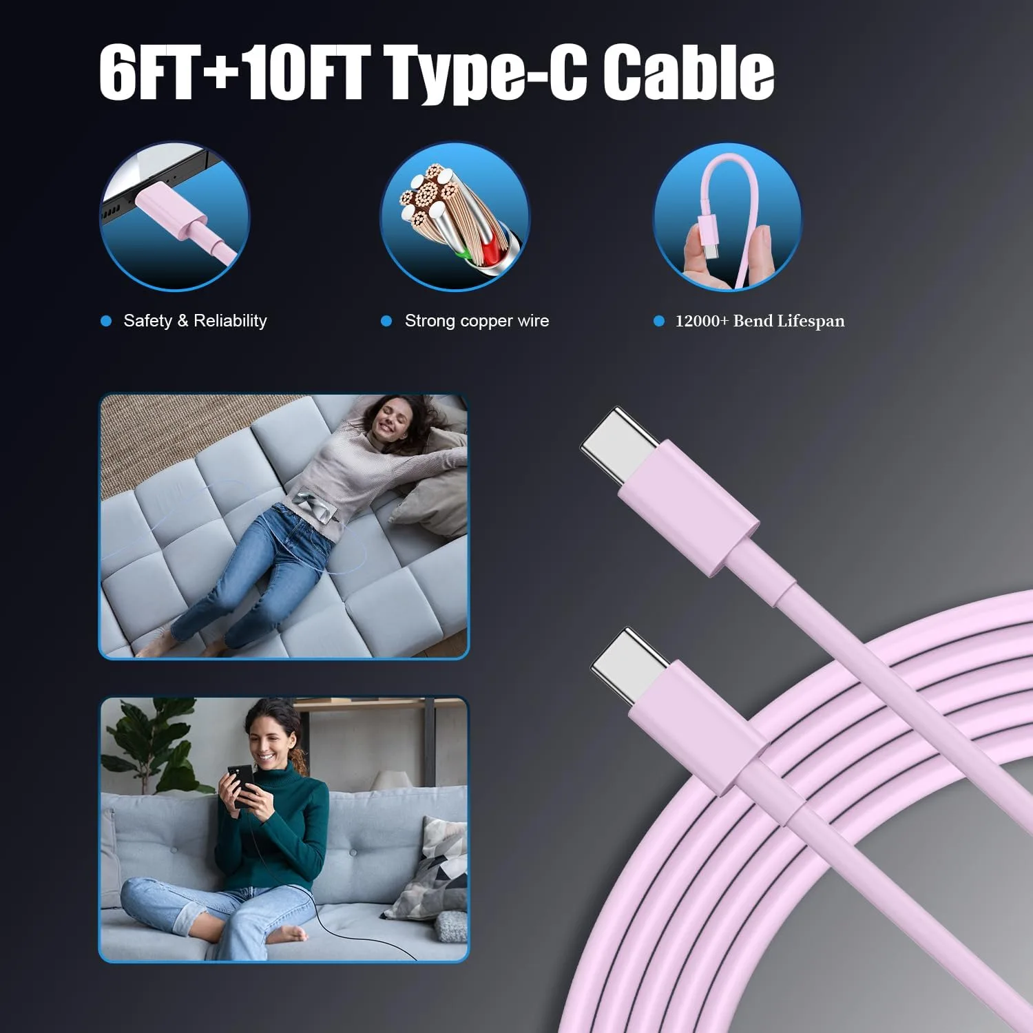 Type C Charger Fast Charging,4Pack 25W Super USB C Fast Charger Block