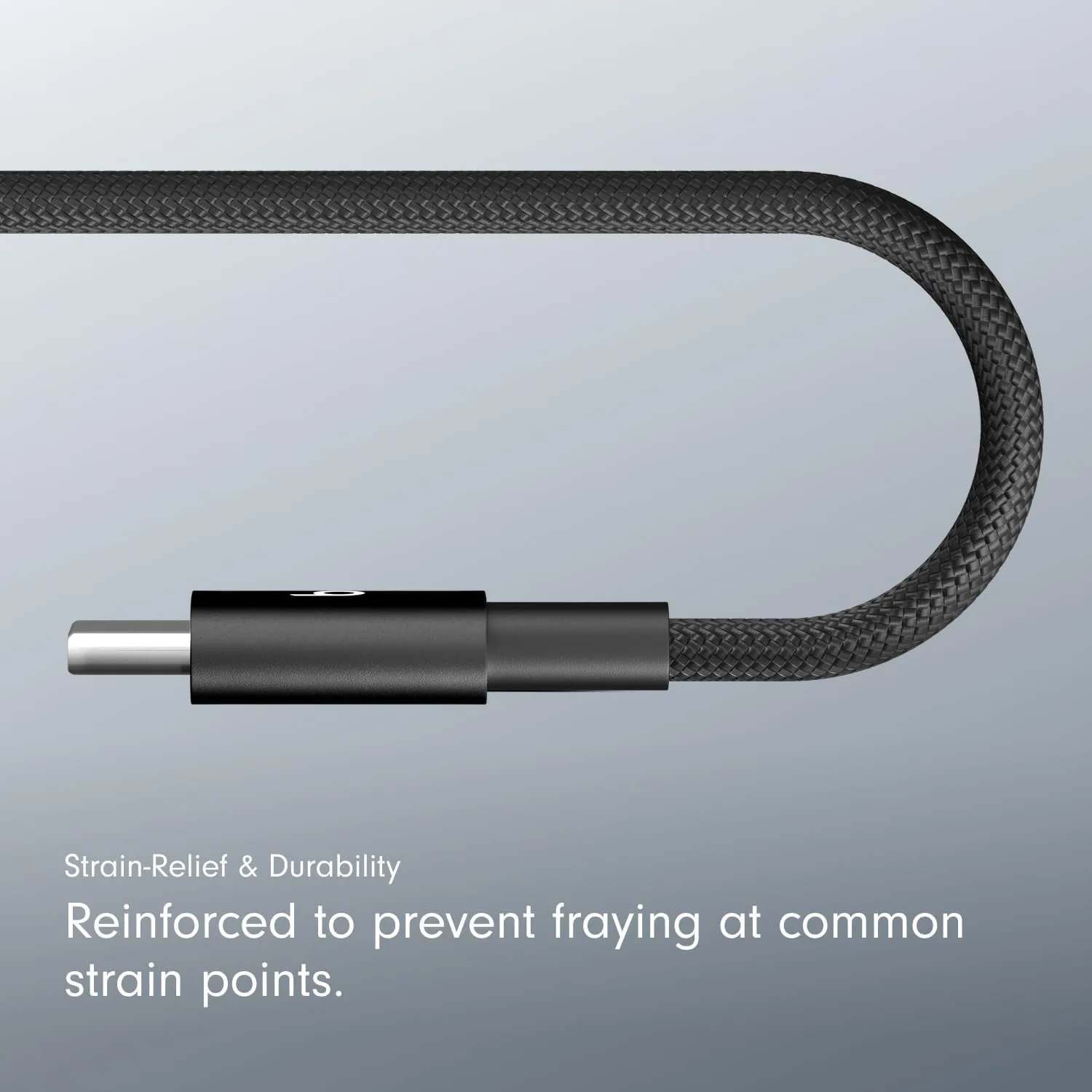 Beats USB-C to USB-C Woven Cable 2 Pack Fast Charging Durable/Tangle-Free Compatible Charger for Apple & Android Devices (1.5 m, 5 ft) - Bolt Black