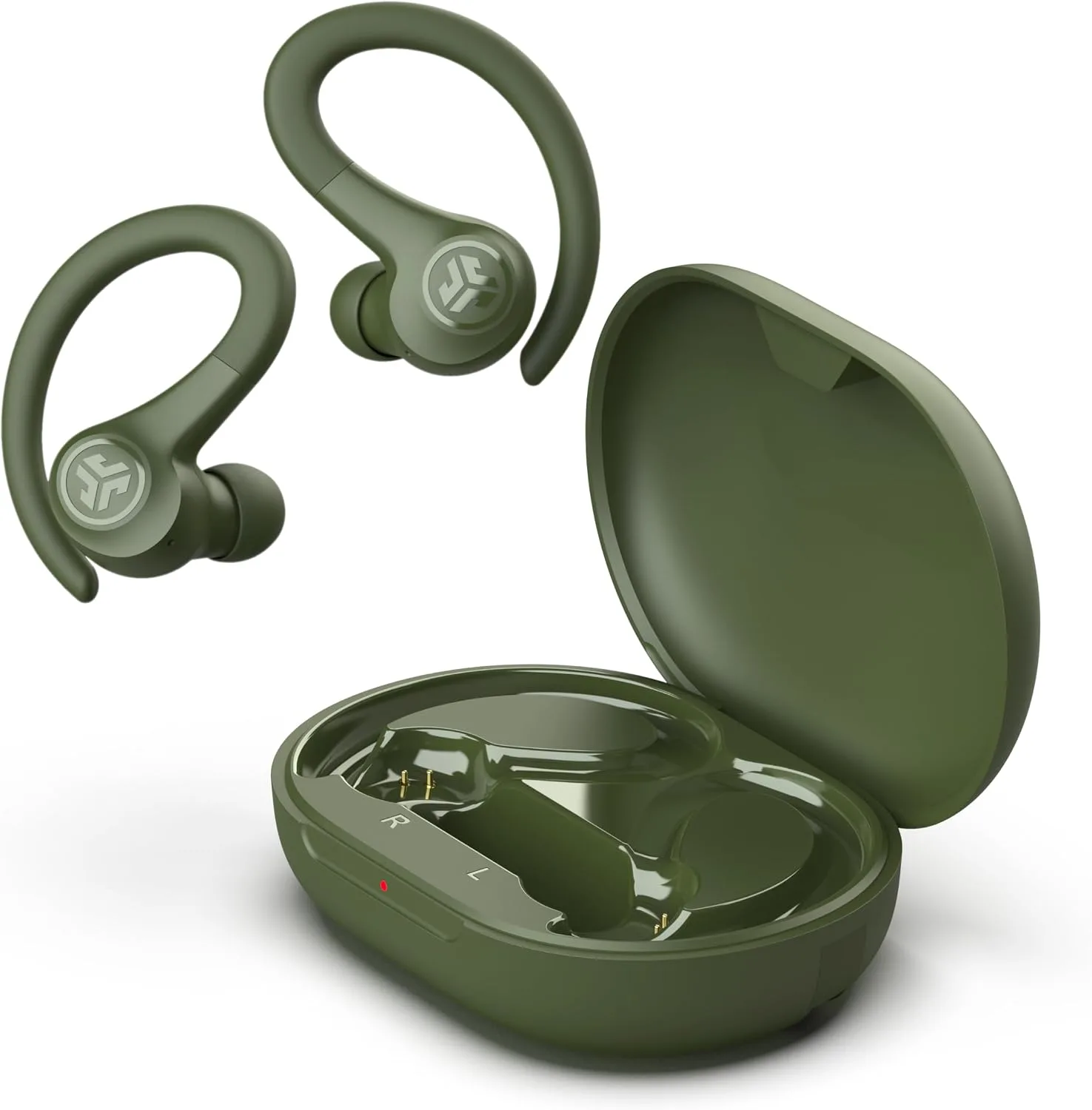 JLab, Go Sport+, True Wireless Workout Earbuds, Bluetooth Sport Earbuds, Clear Calling, Green