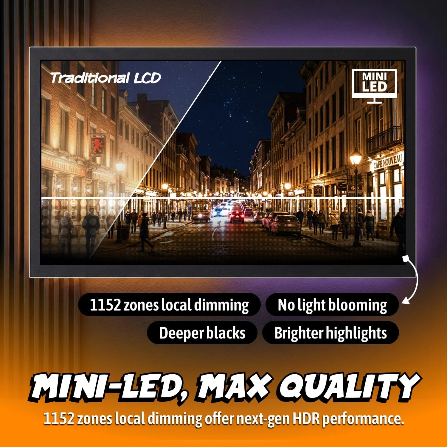 AOC 27 Inch Gaming Monitor QHD 300Hz Mini-LED HDR1000, Q27G4SMN