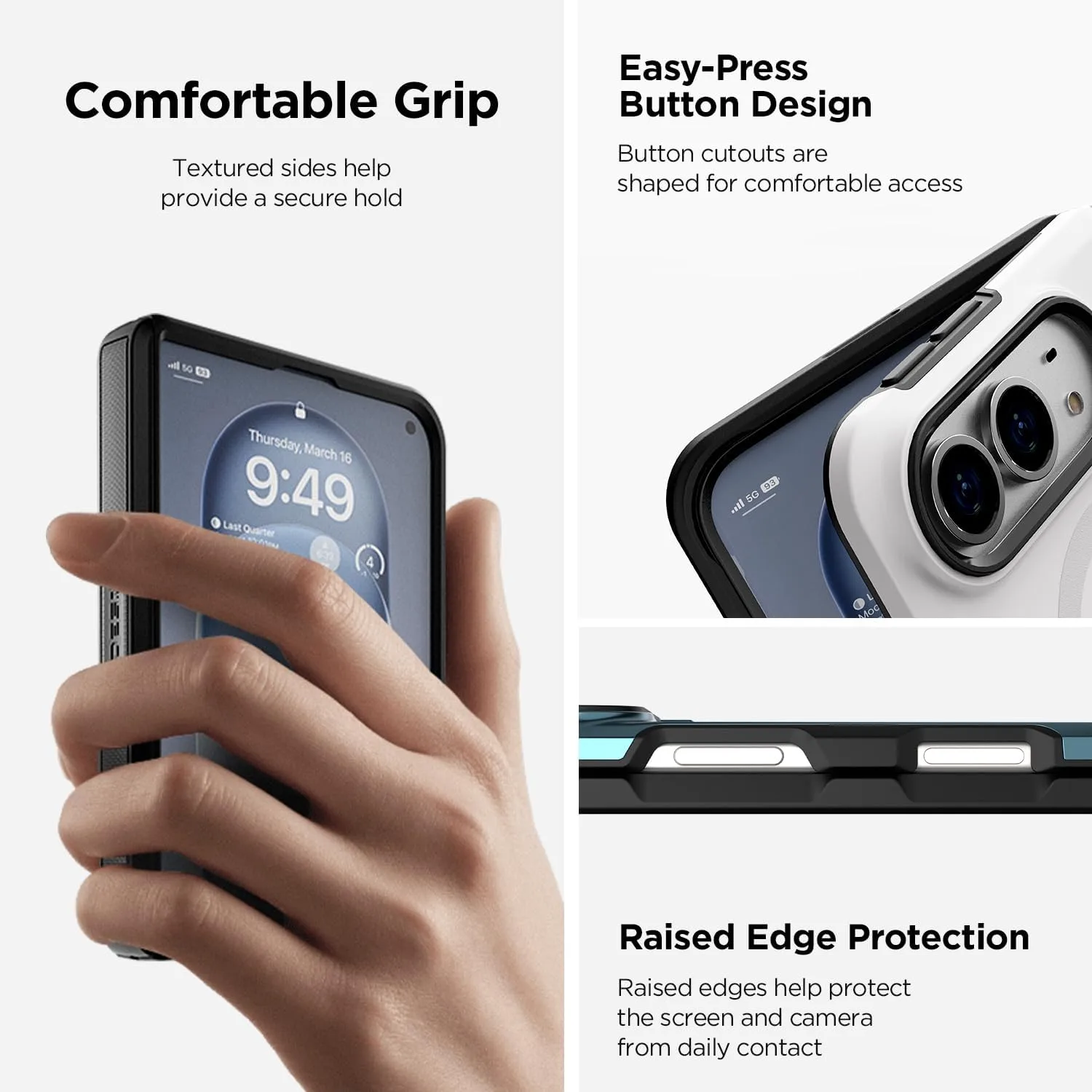 VRS DESIGN TerraGuard Modern for iPhone Duo Case - Matte Black