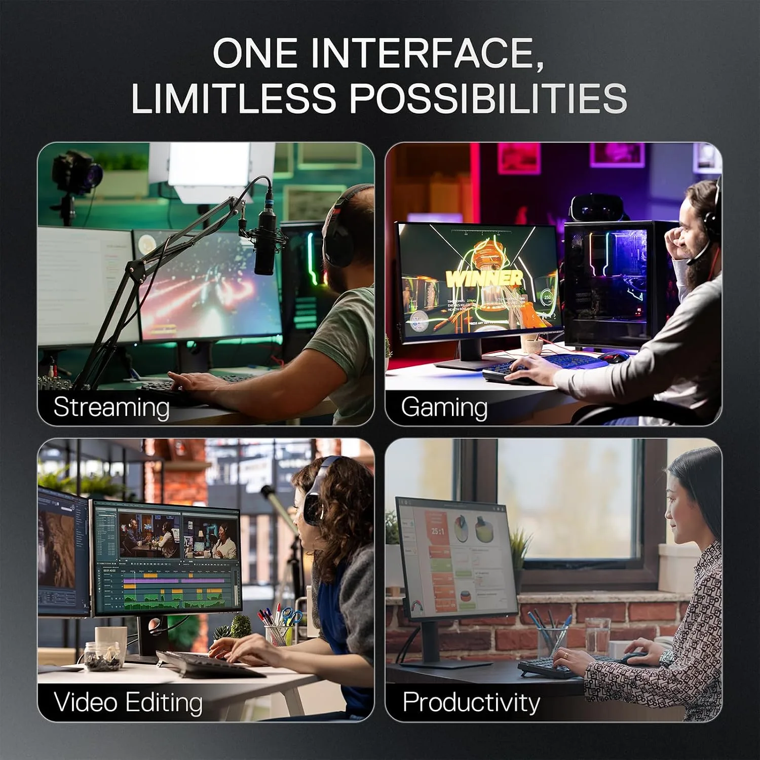 Redragon SS551 Stream Controller - All-in-One Macro Pad, LCD Keys & Dials, Stream Station for Content Creators, Streaming, Gaming - PC & Mac Compatible