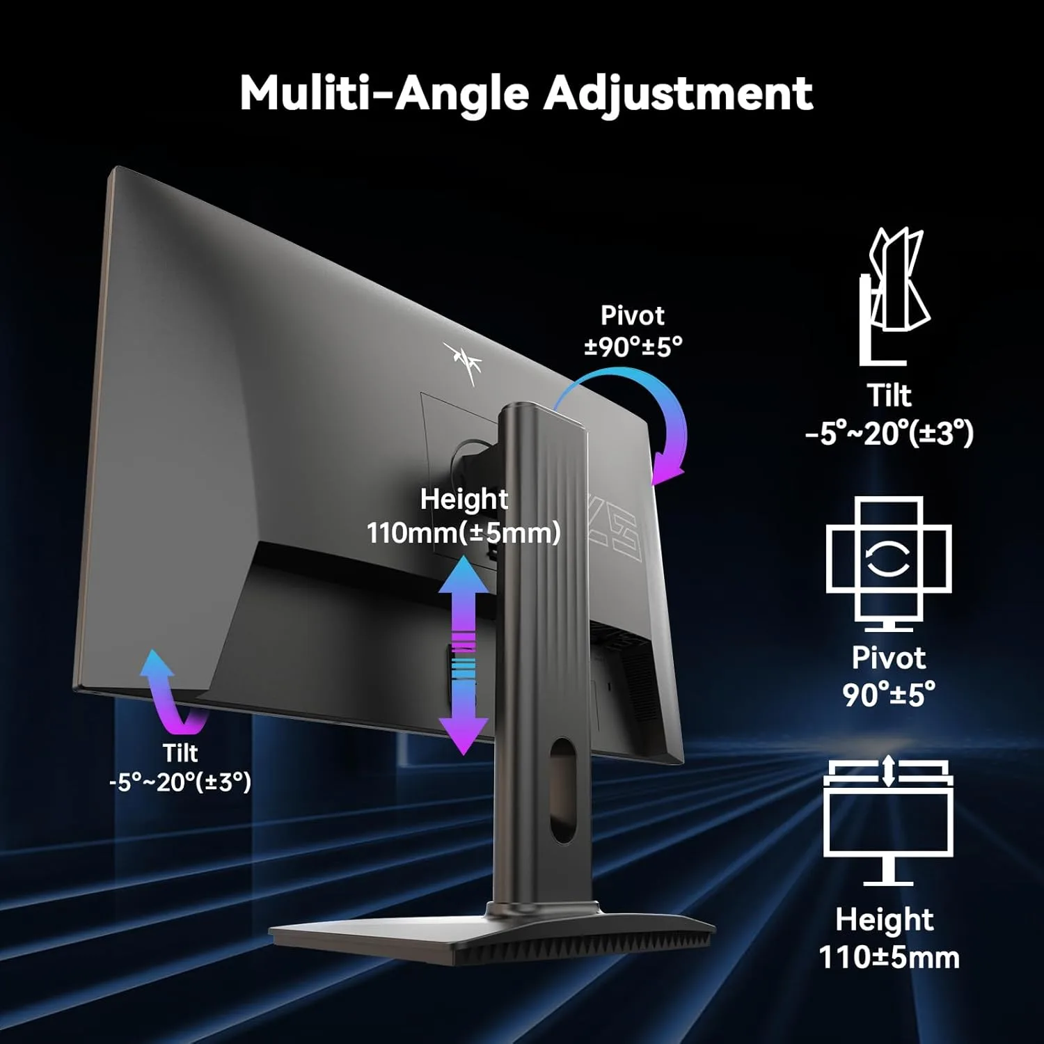KTC 24.5 Inch 240Hz Gaming Monitor, FHD Fast IPS Computer Monitor, H25T7-3