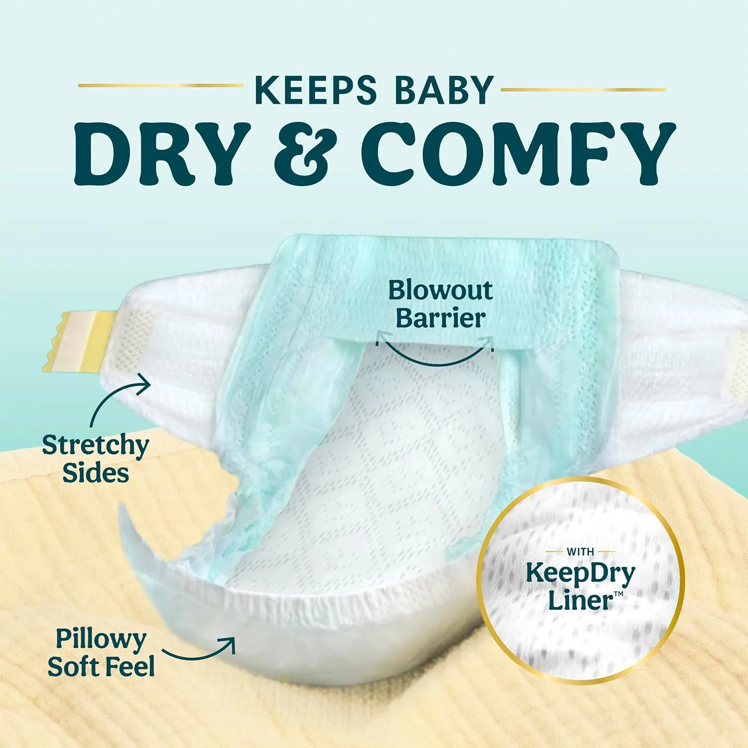 Pampers Swaddlers Diapers, Size 2 (10-22 lbs), 186 Count, Fragrance Free, Hypoallergenic, Absorbent, Pediatrician Recommended, Skin Safe