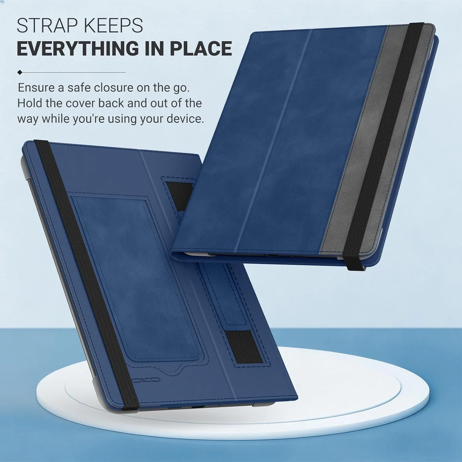 MoKo Universal Case for 6.8,7 Inch Paperwhite eReaders&Tablets,Blue/Grey