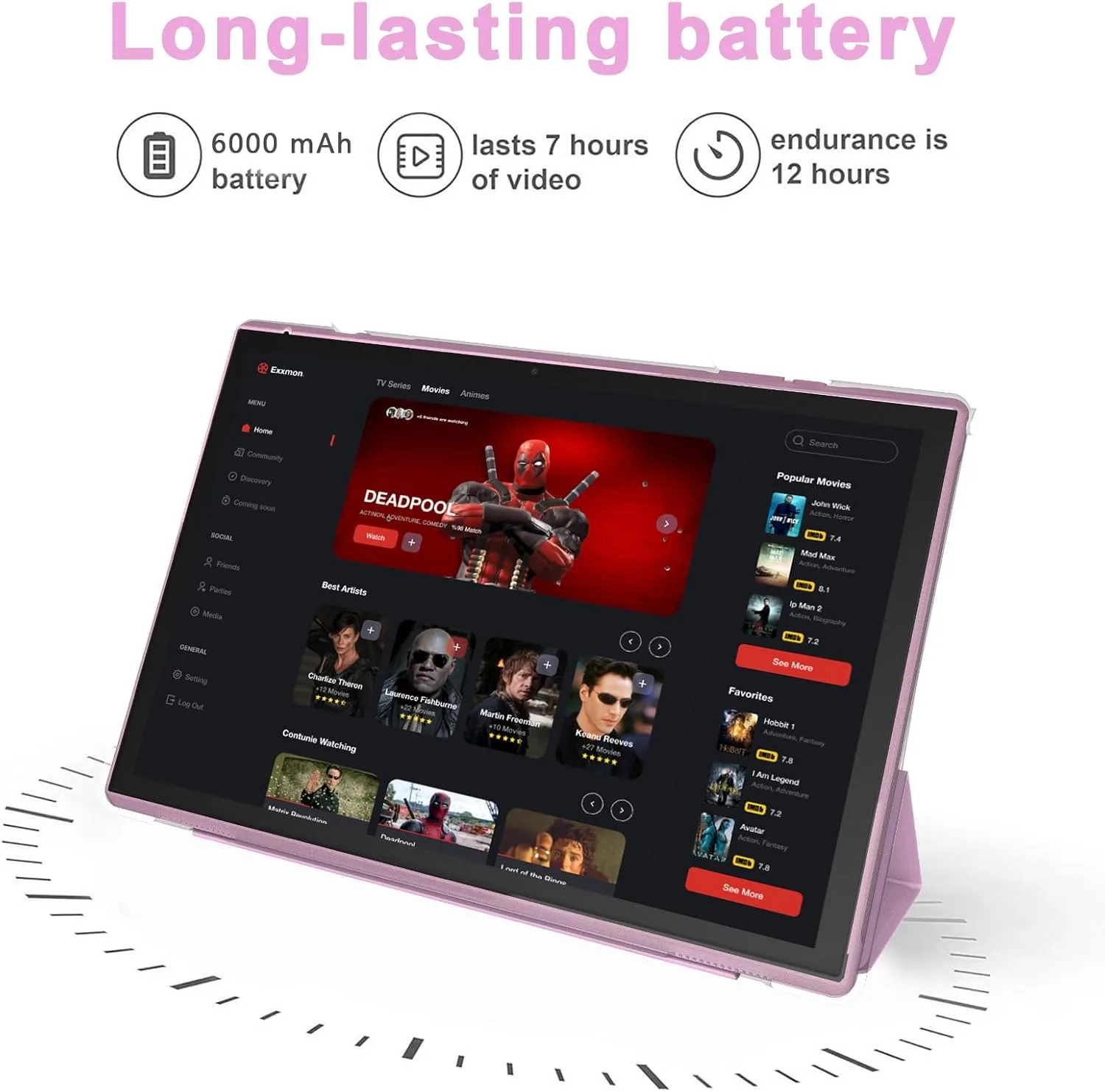 Android Tablet 10 Inch Tablet With Case Screen Stylus Android 15 Tablets 8GB RAM 32GB ROM Support 1TB Expansion 6000mah Battery 10.1" IPS HD Touchscreen 2MP+8MP Dual Camera WIFI-6 Bluetooth5.0 Tablets