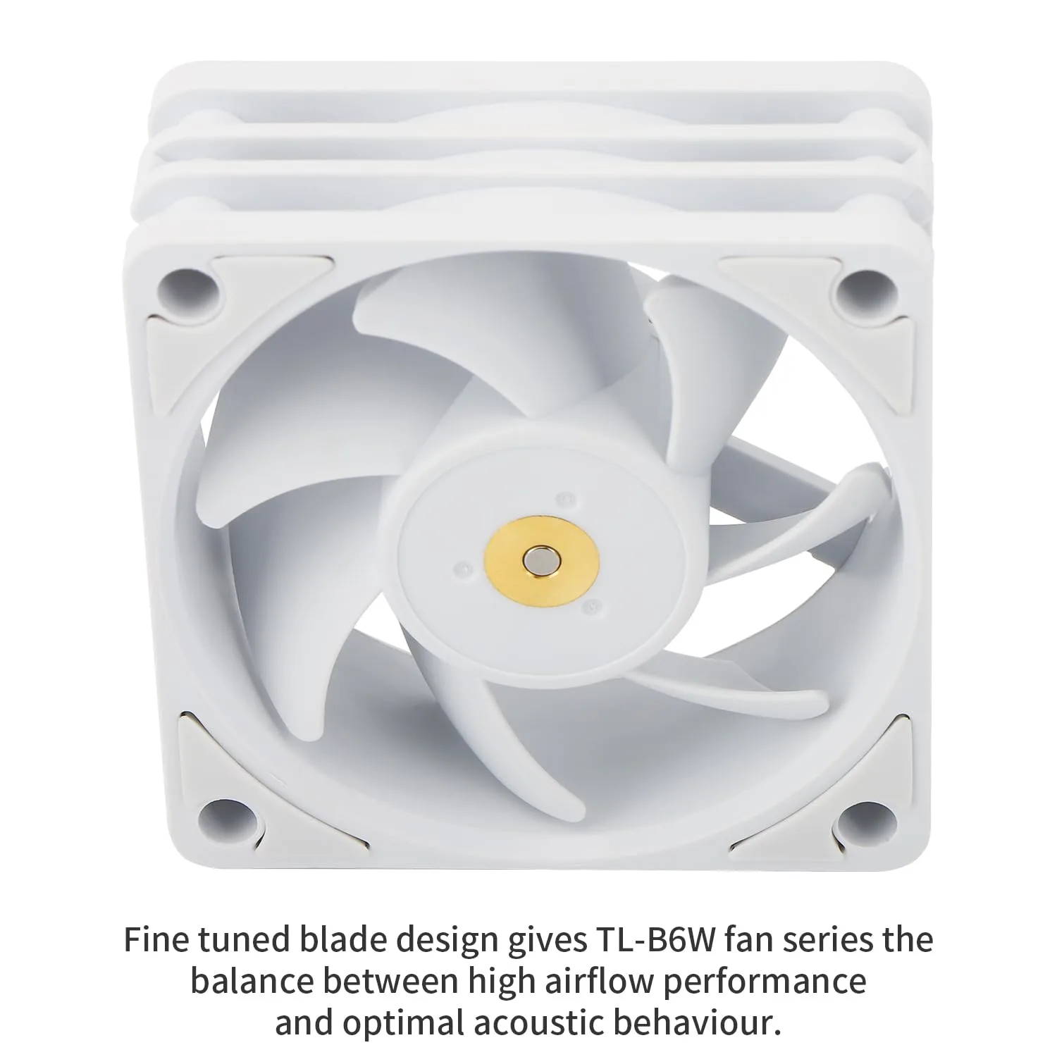 Thermalright TL-B6W 60mm CPU Cooler Fan, Silent Computer Case Cooler,6025 CPU Fan, 3200RPM Speed, DC 12V CPU Mute Cooling, Low Noise 20.17dba(White)