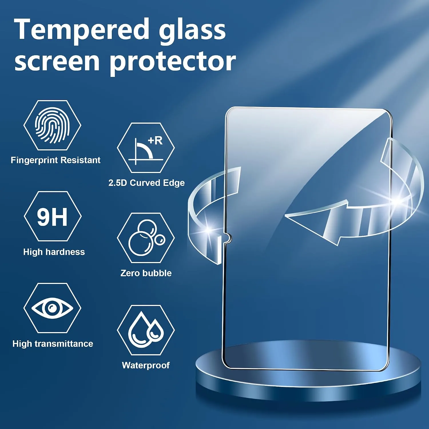 for Xiaomi Pad 7/7 Pro/Xiaomi Pad 8/8 Pro Screen Protector,9H Hardness, Anti-Scratch, Tempered Glass flim, Case Friendly, Anti-Fingerprint,Anti-Scratch,(2PACK)