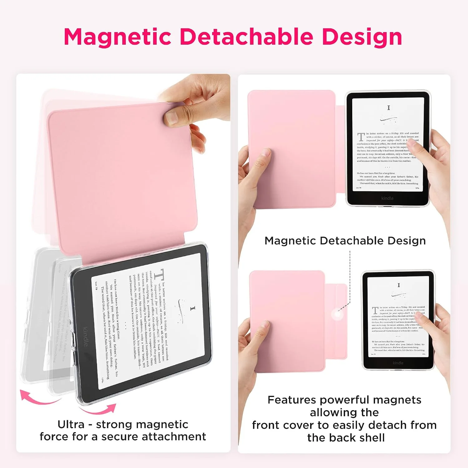 SESENSE Magnetic Case for 7'' Kindle Paperwhite 12th Gen 2024 & Colorsoft