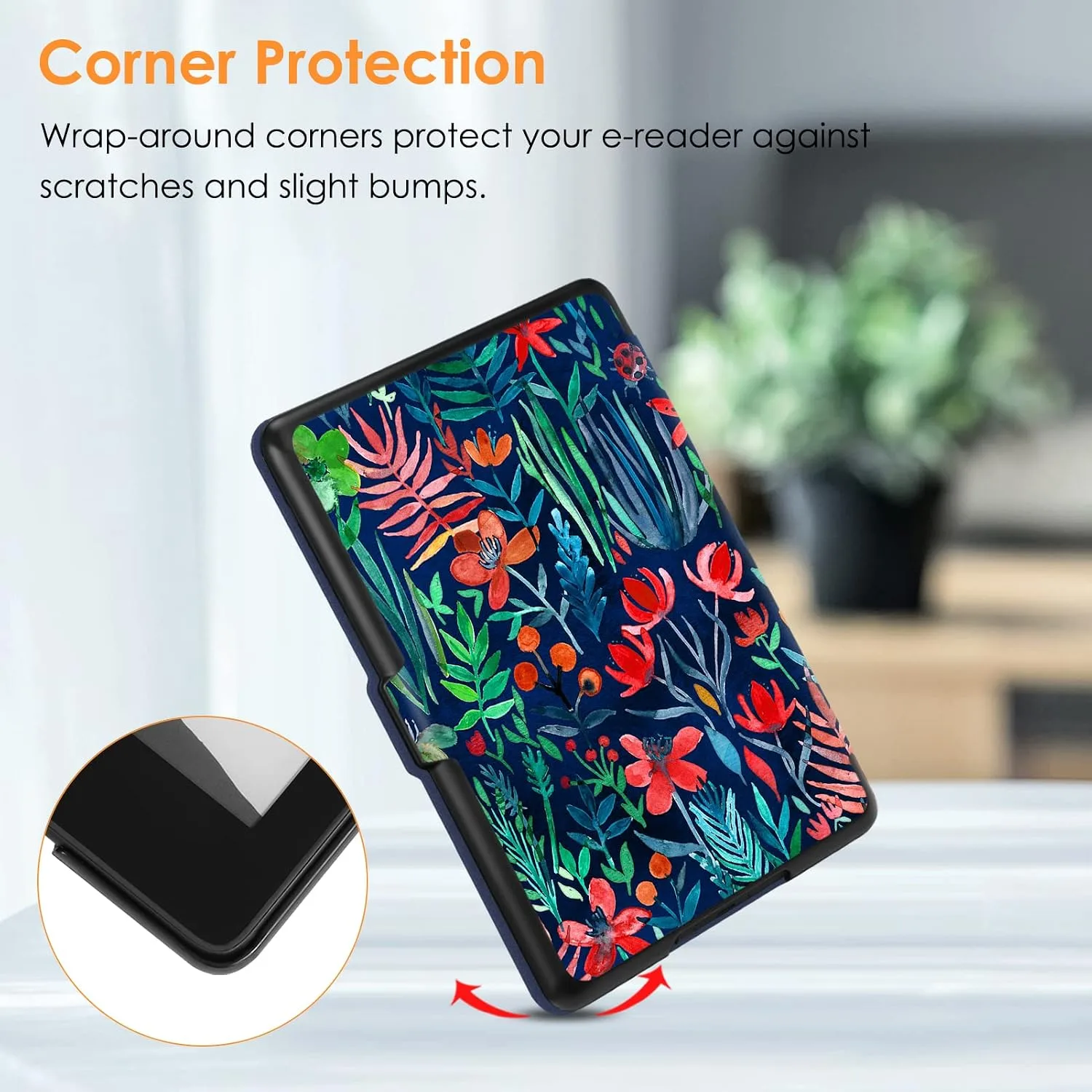 Fintie Slimshell Case for 6" Kindle 2024/2022 11th Generation, Jungle Night