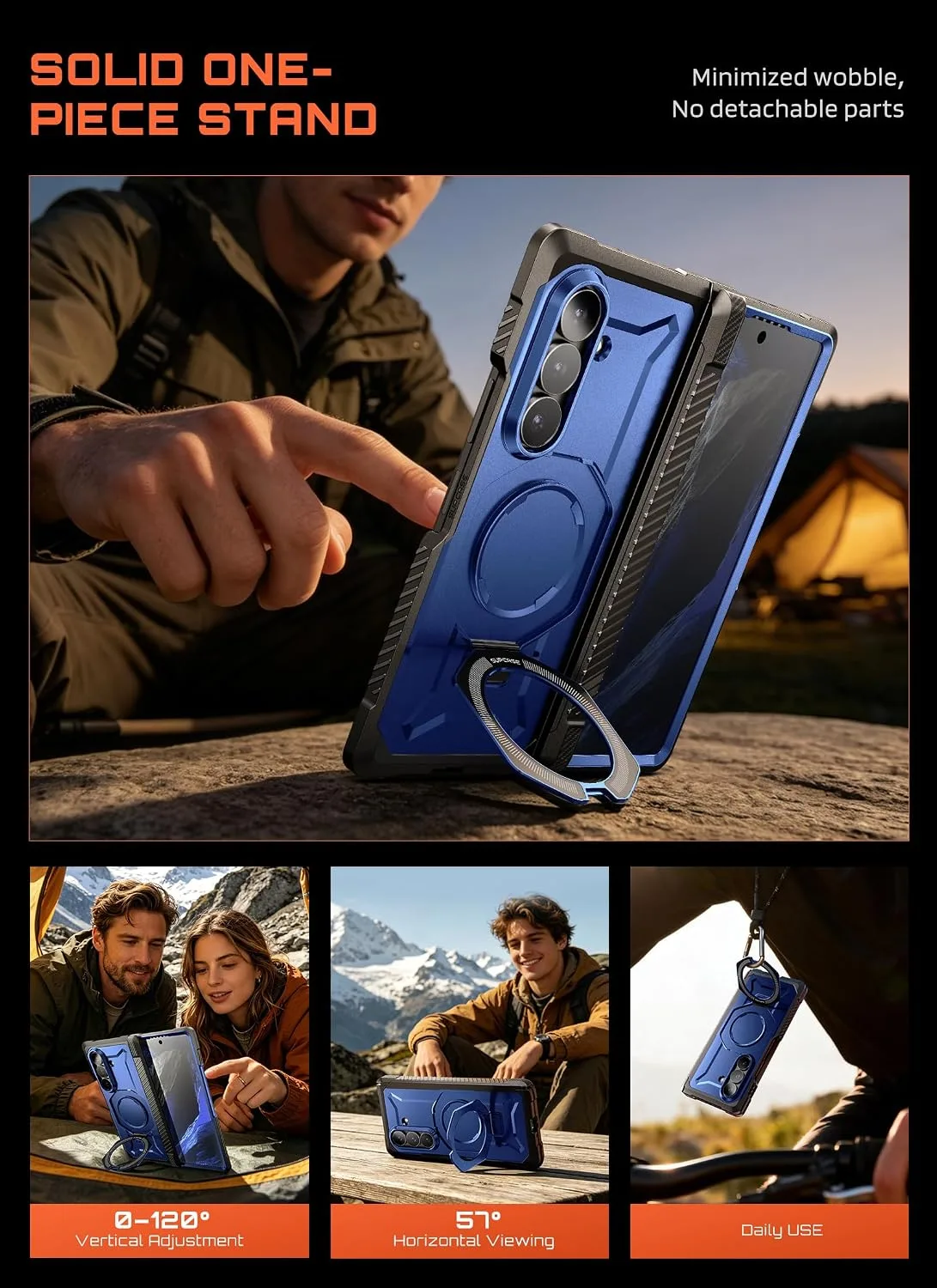 SUPCASE for Galaxy Z Fold 8 Ultra Case, Glass & Privacy Screen, Full Hinge