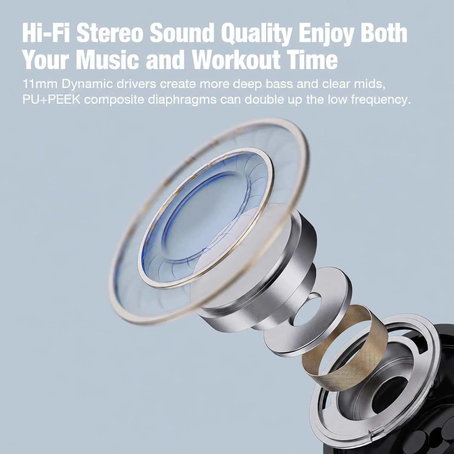 Boean Bluetooth Headphones, Wireless Headphones with AI Music Generation