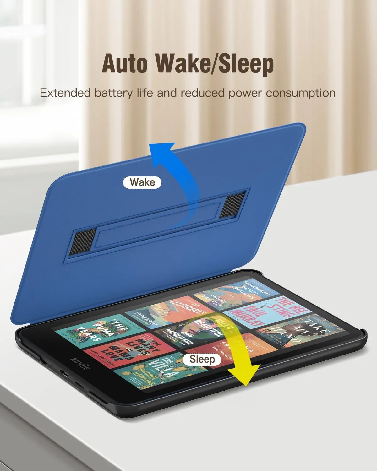 MoKo Case for 7" Kindle Paperwhite 12th Gen 2024, Blue Starry Sky