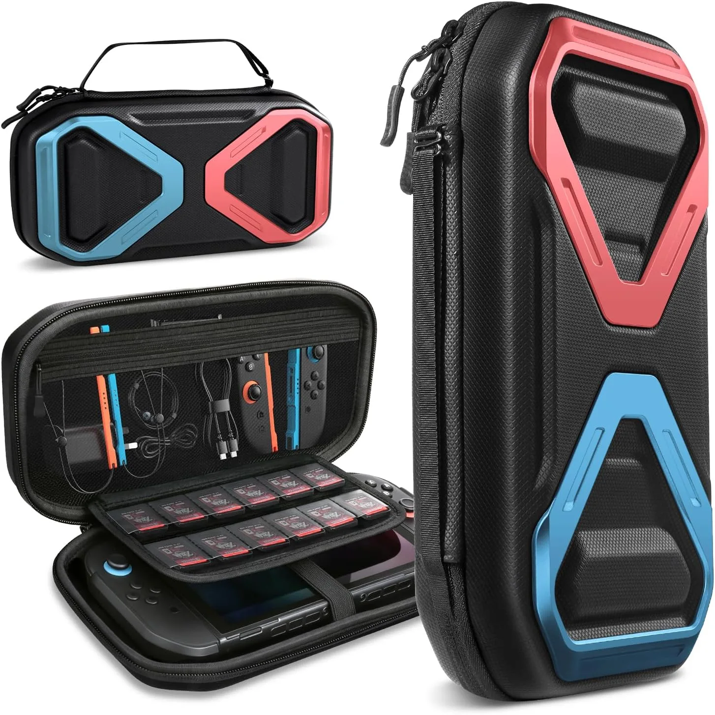 SUPCASE Pro Edition Carrying Case for Nintendo Switch 2 2025, Blue/Red