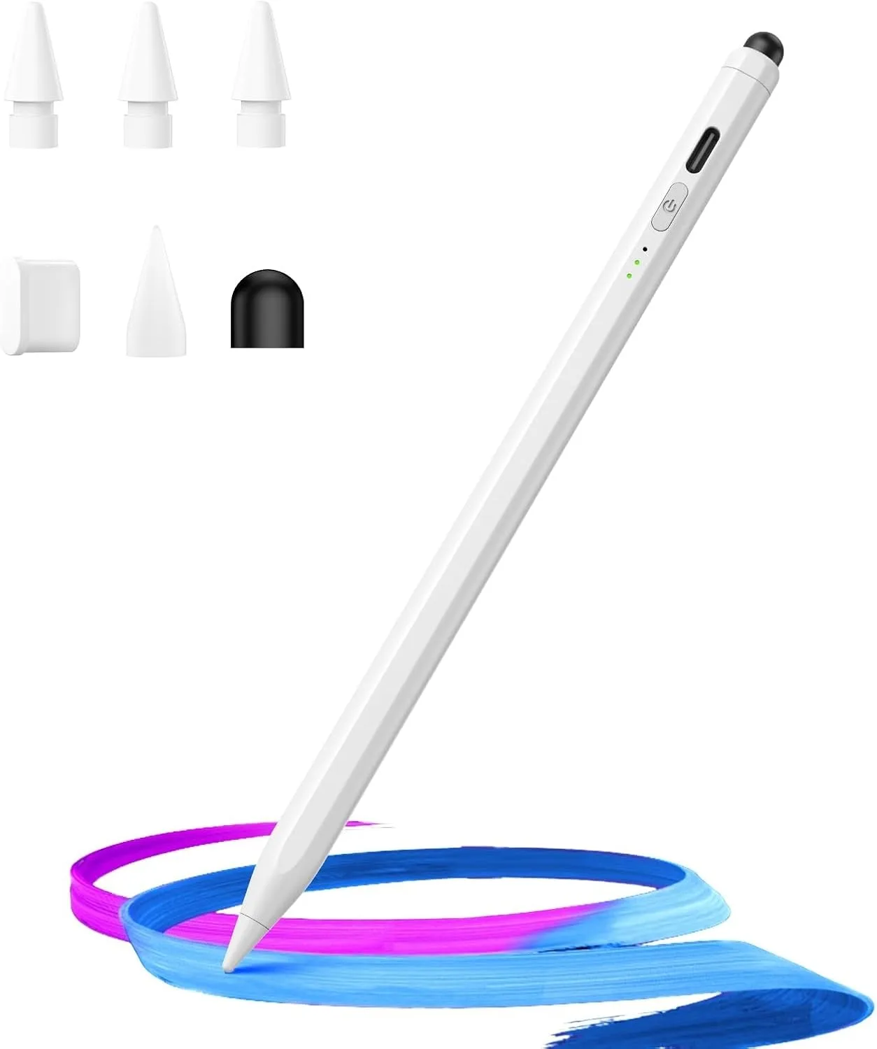 Lápiz táctil Hastraith Dual Tip para iPad 2018-2026 Blanco