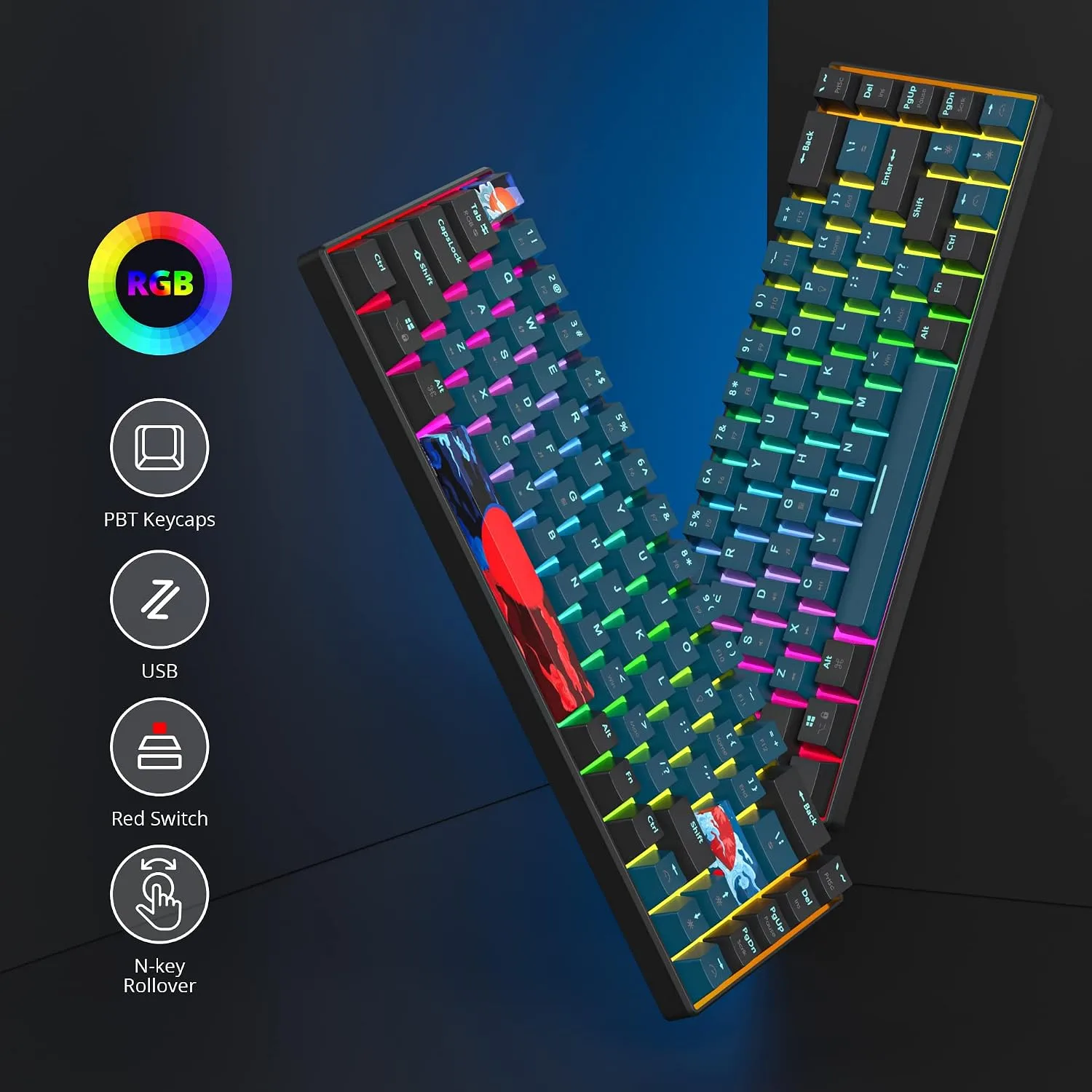 Owpkeenthy 60% Wired Mechanical Keyboard