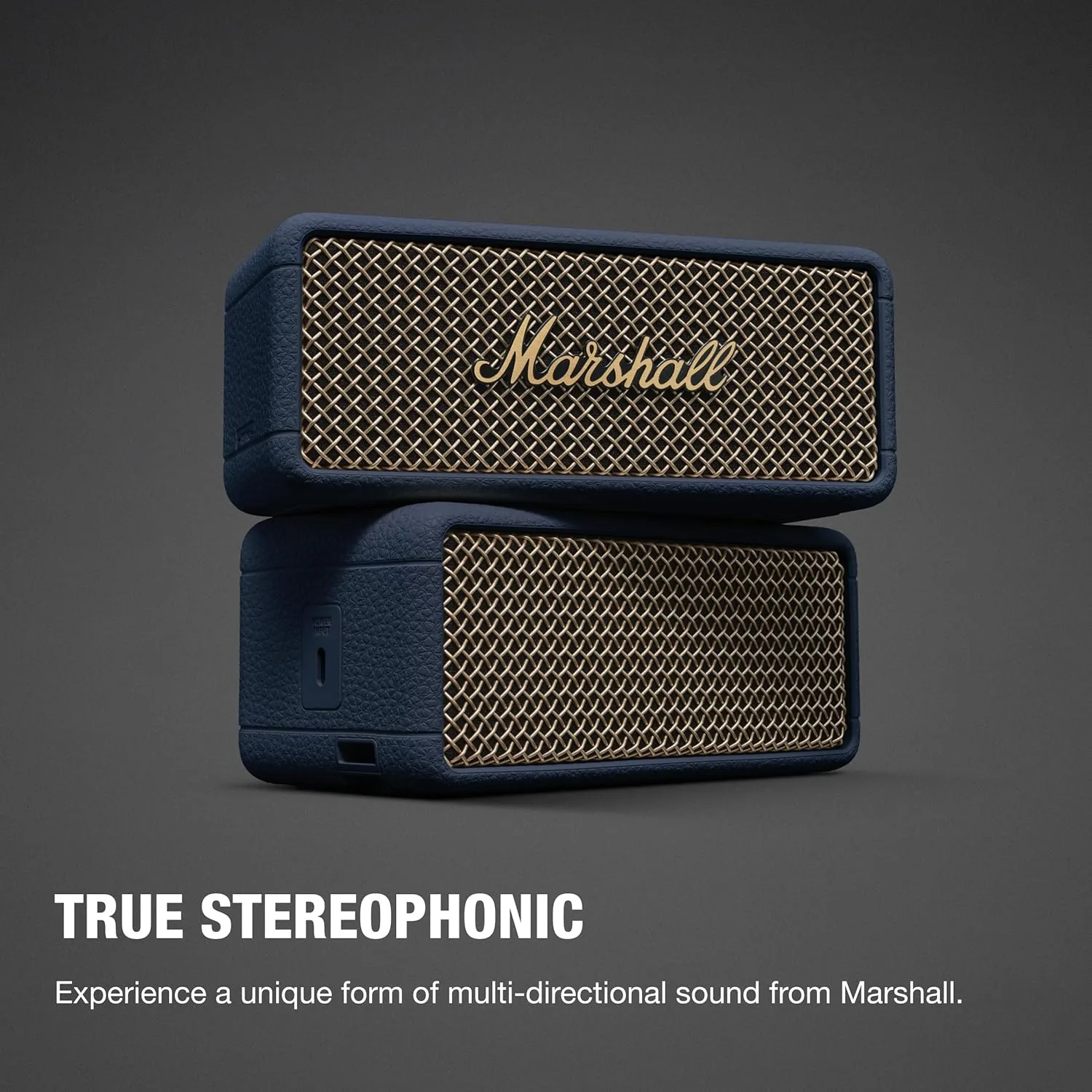 Marshall Emberton III Portable Bluetooth Waterproof Speaker - Midnight Blue