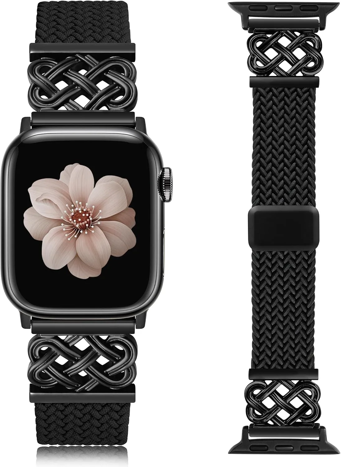 Correa trenzada elástica con cierre magnético para Apple Watch unisex
