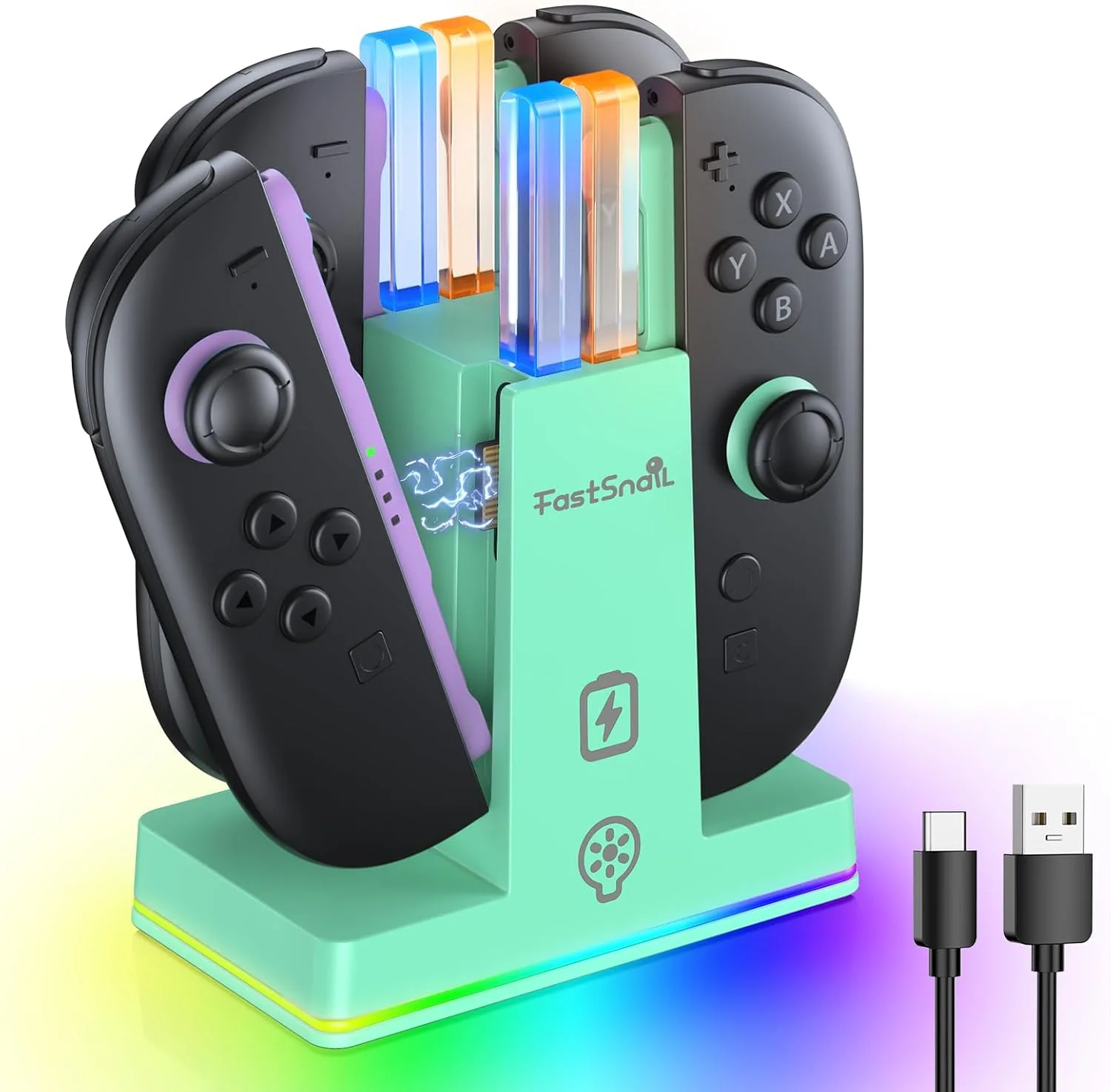 FASTSNAIL Switch 2 Controller Charger Dock for Nintendo Switch 2 for JoyCon