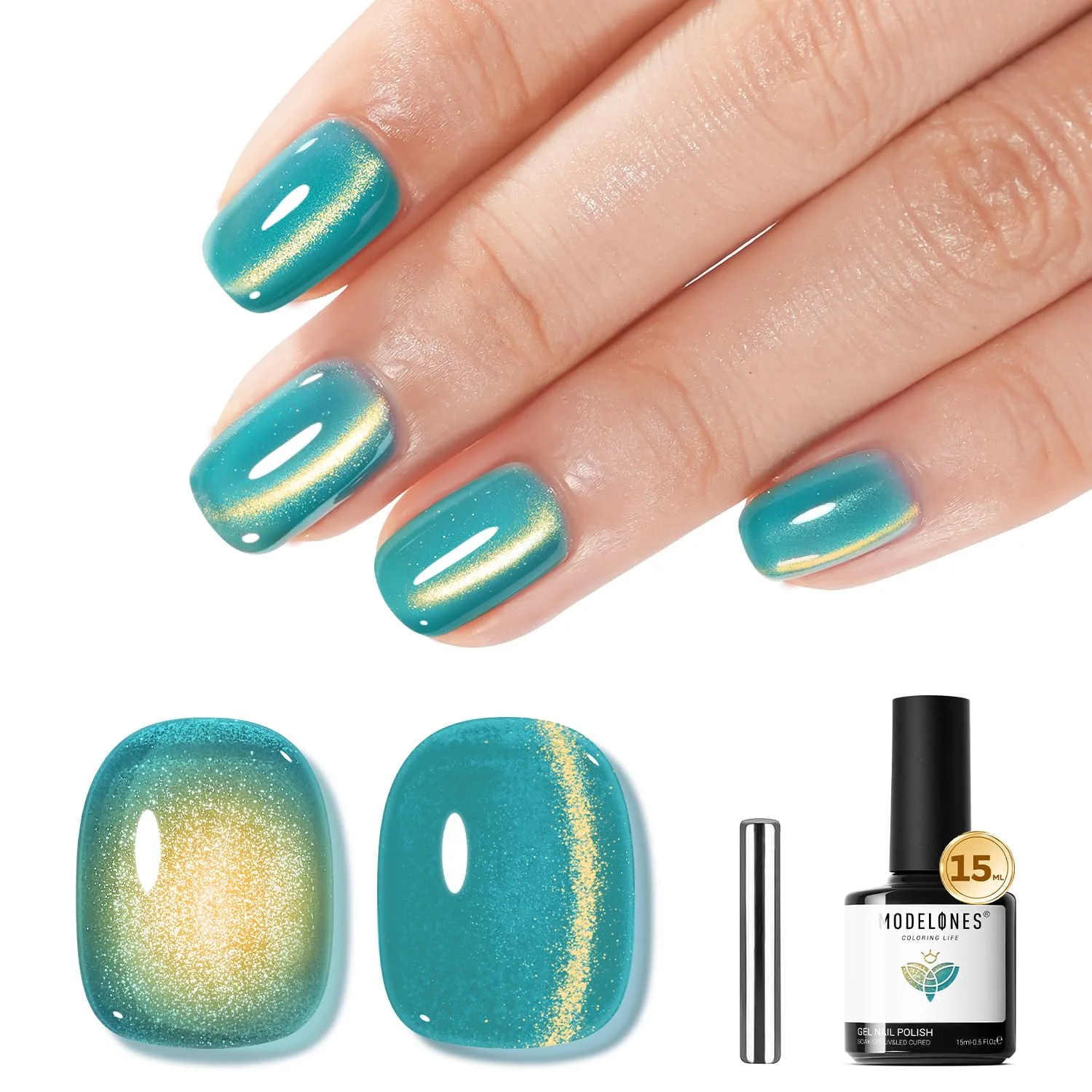 Esmalte en gel magnético Modelones 9D Cat Eye 15ml