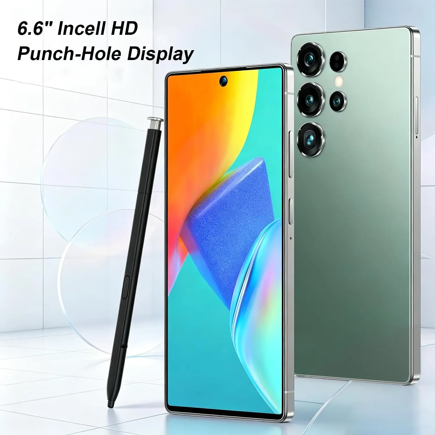 4G Smartphone Unlocked, 6.6" HD+ Display, 4GB+32GB Expandable to 256GB, Android 12, Dual Camera Dual SIM, Long Battery Life, Face ID, OTG, Type-C (Purple)
